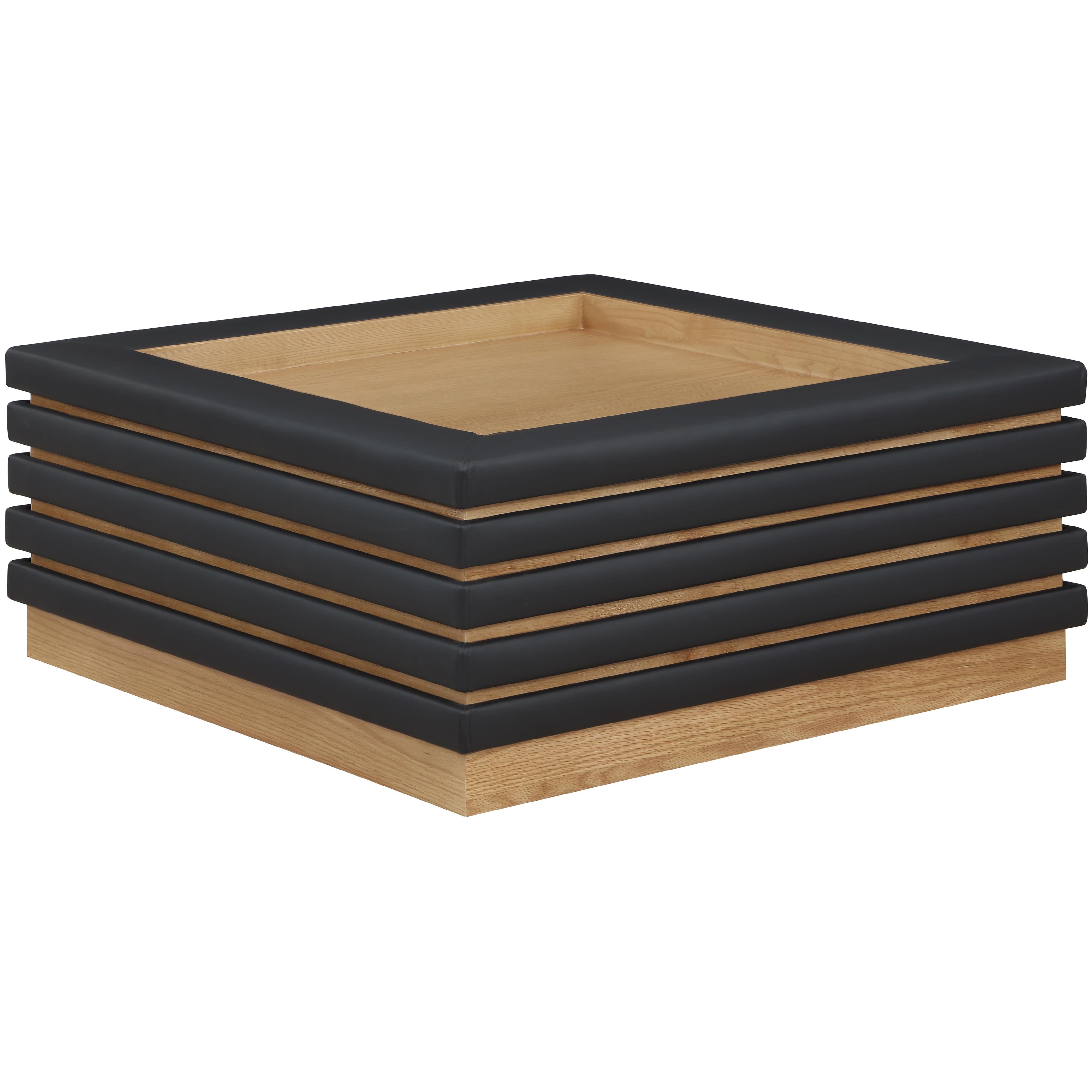 Meridian Rory Black Vegan Leather Coffee Table