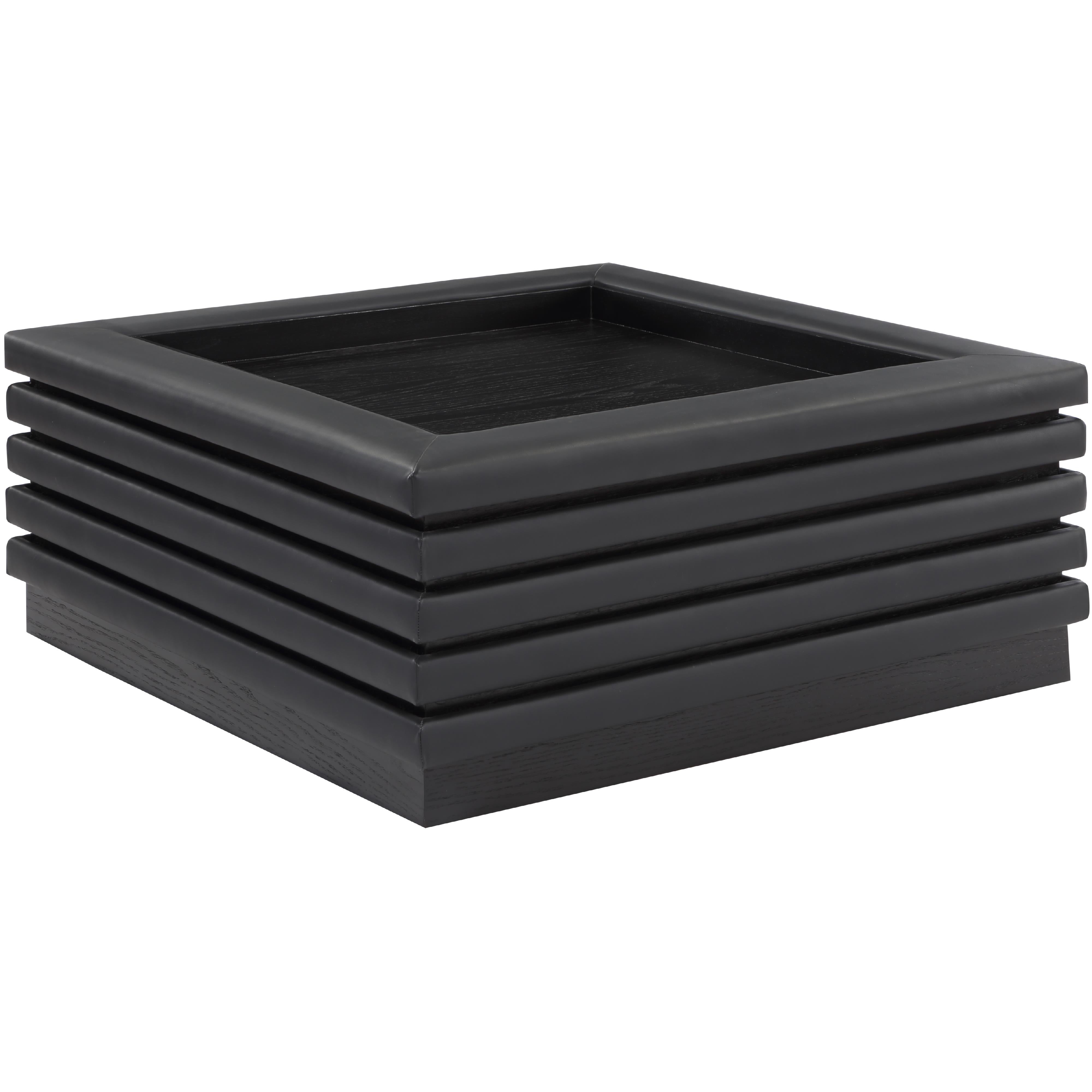 Meridian Rory Black Vegan Leather Coffee Table