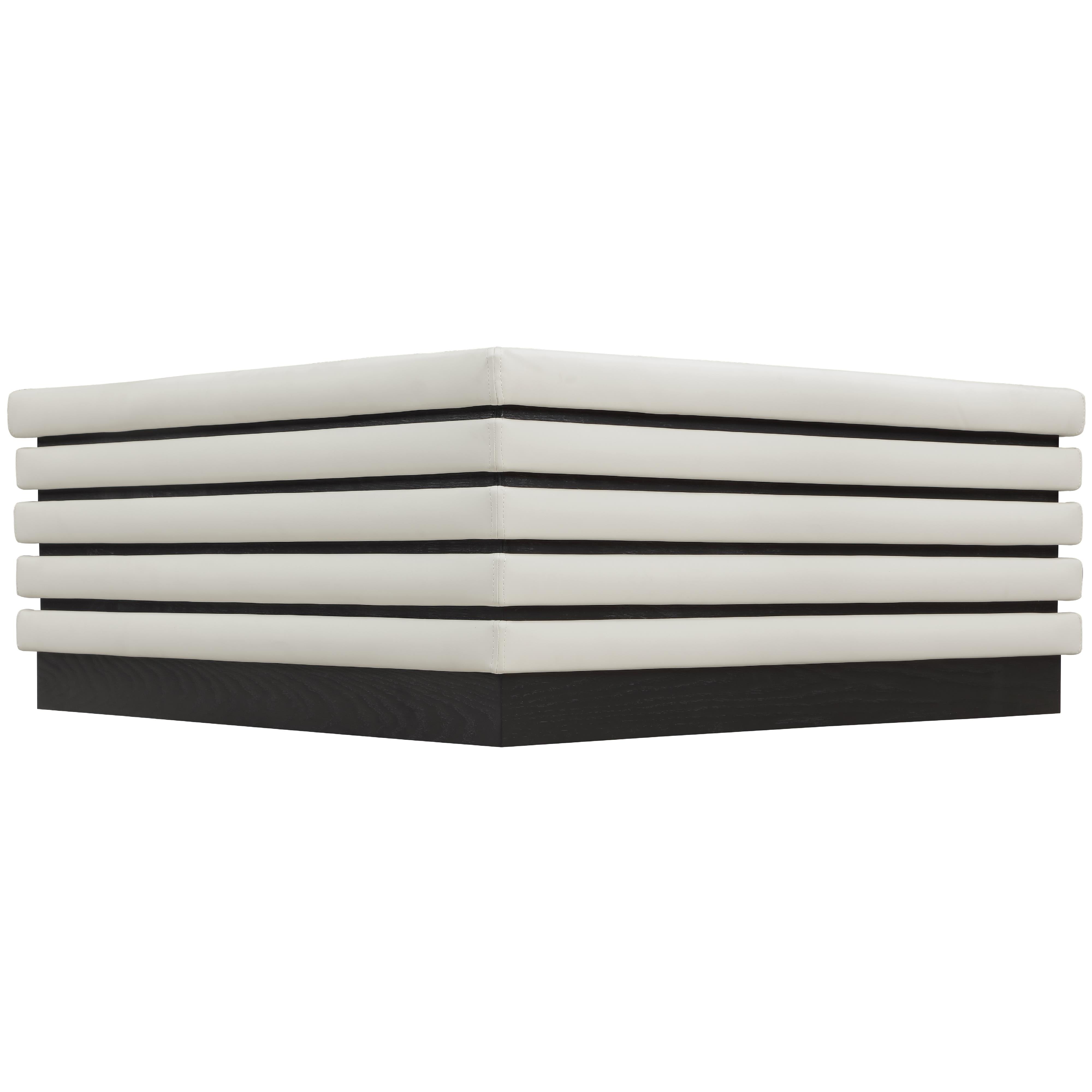 Meridian Rory Cream Vegan Leather Coffee Table