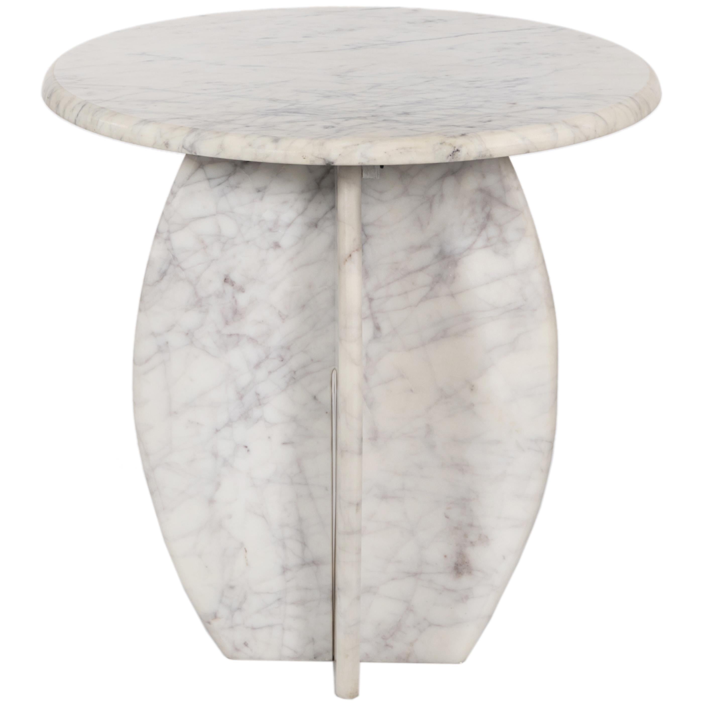 Meridian Formentera White End Table