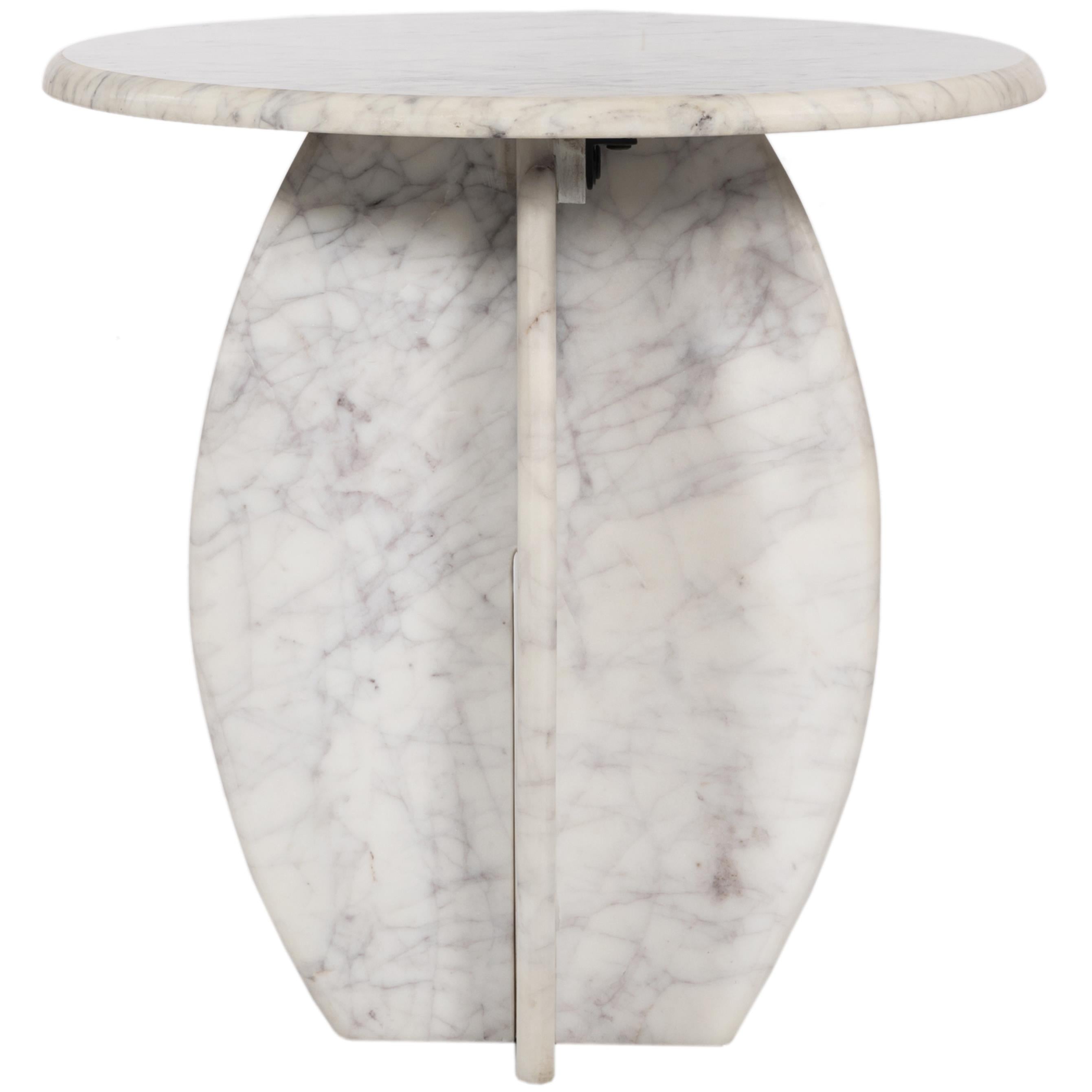 Meridian Formentera White End Table