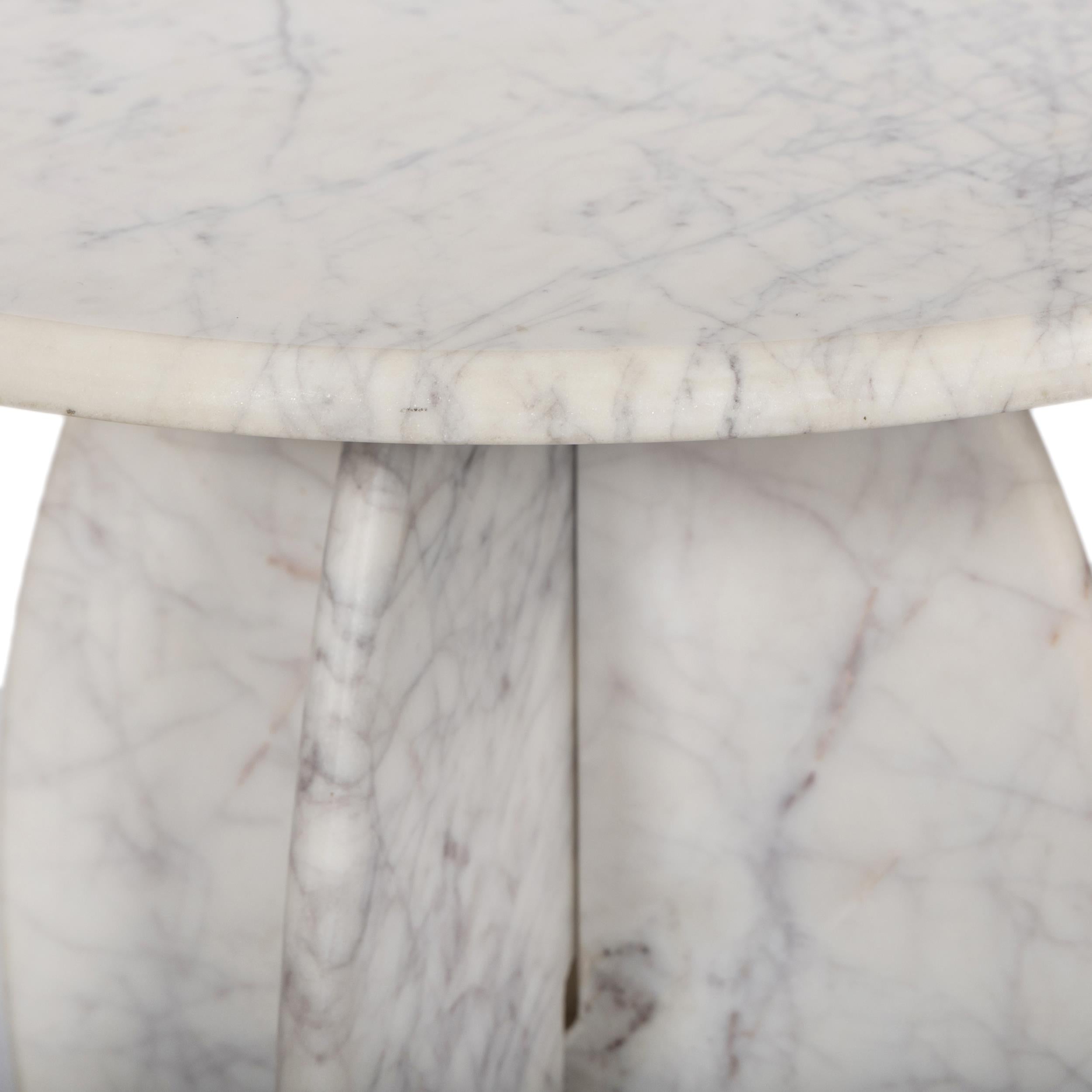 Meridian Formentera White End Table