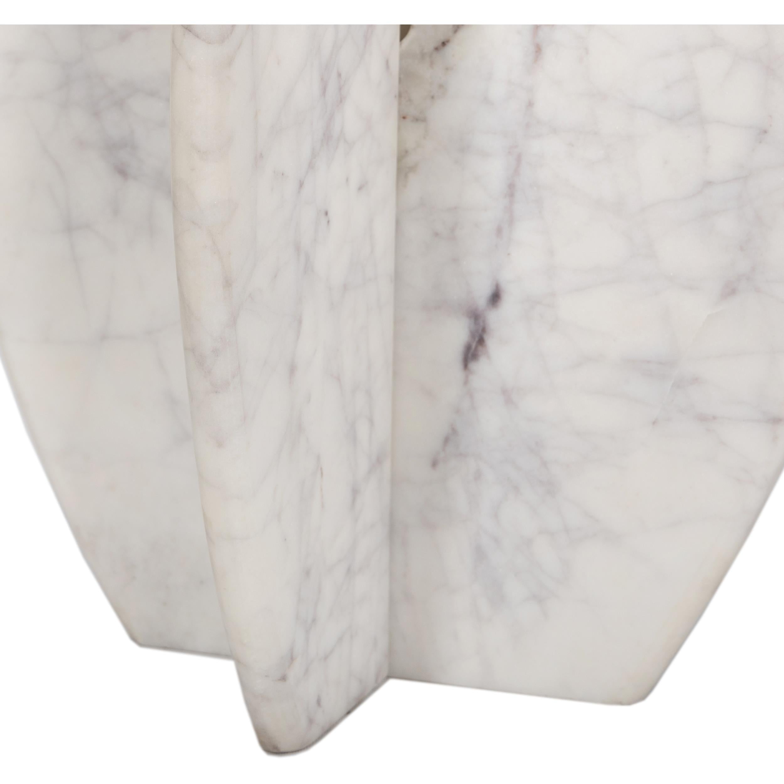 Meridian Formentera White End Table