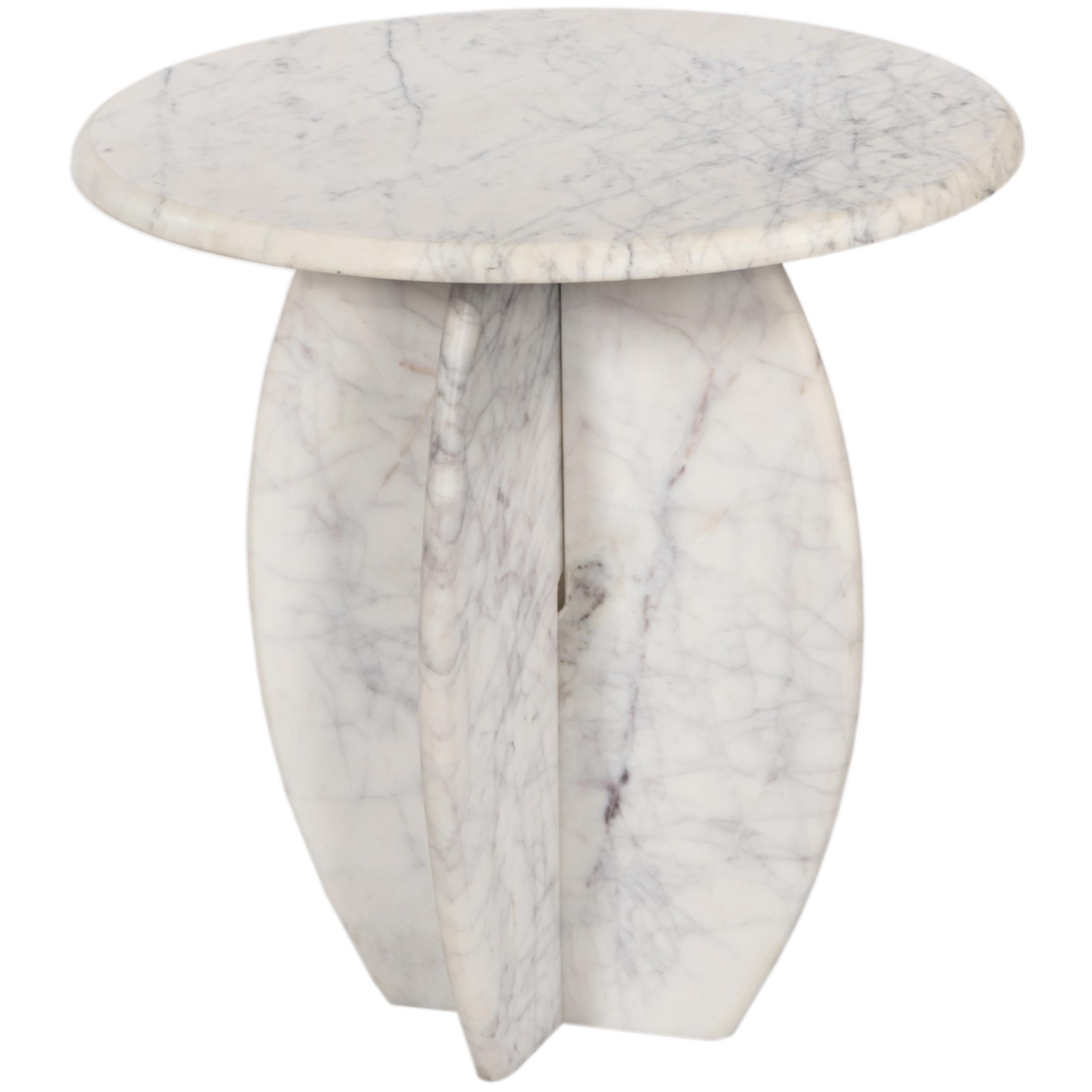 Meridian Formentera White End Table