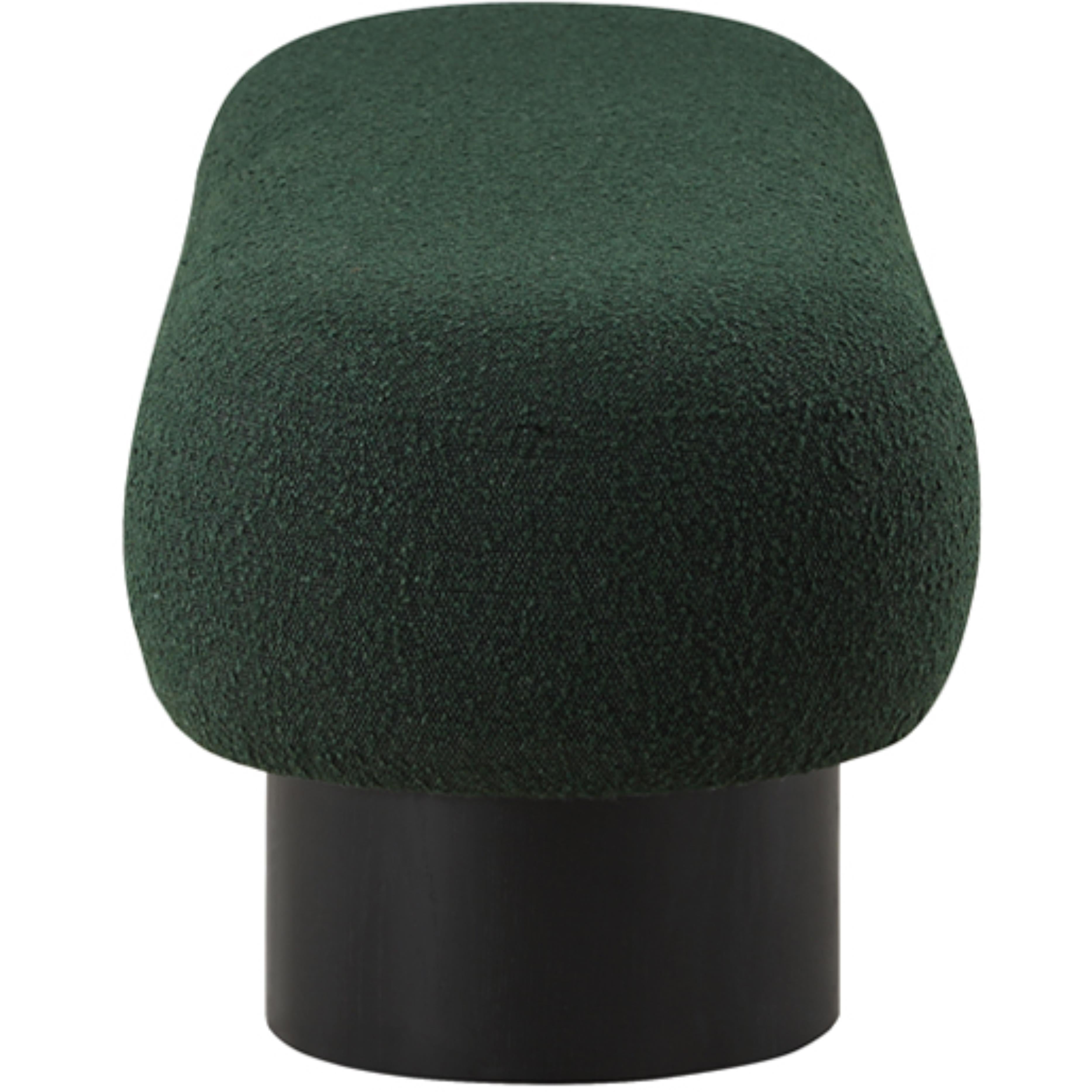 Meridian Robertson Green Boucle Fabric Bench