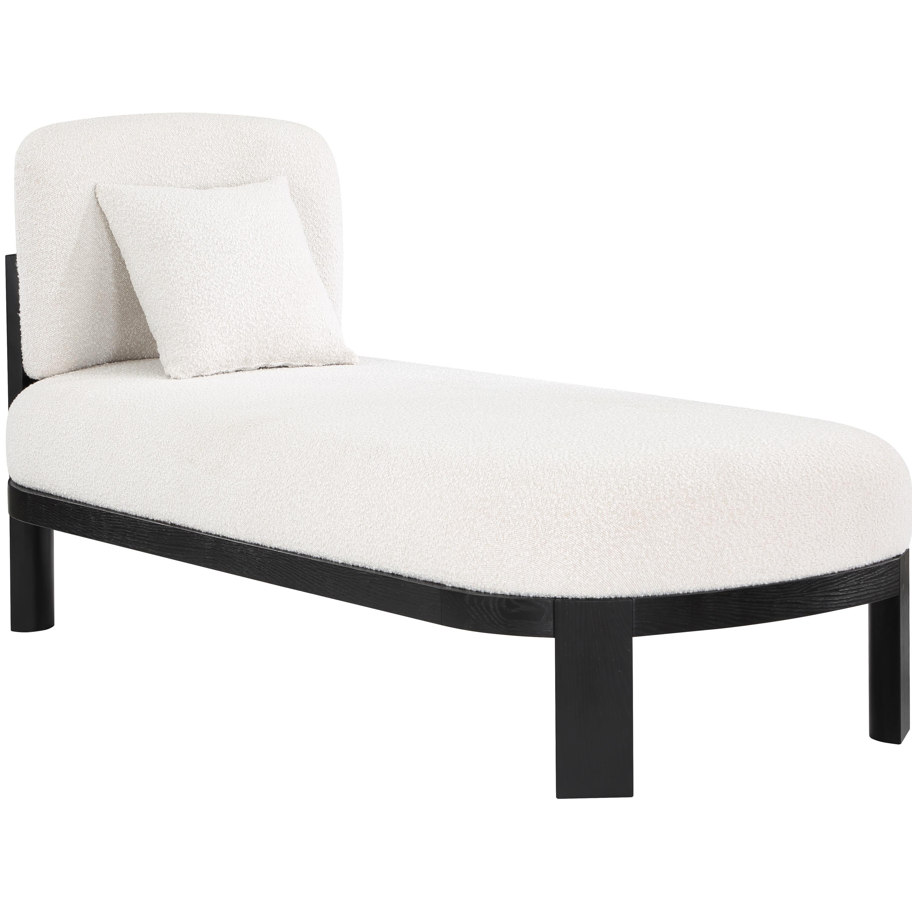 Meridian Maybourne Cream Boucle Fabric Chaise/Bench