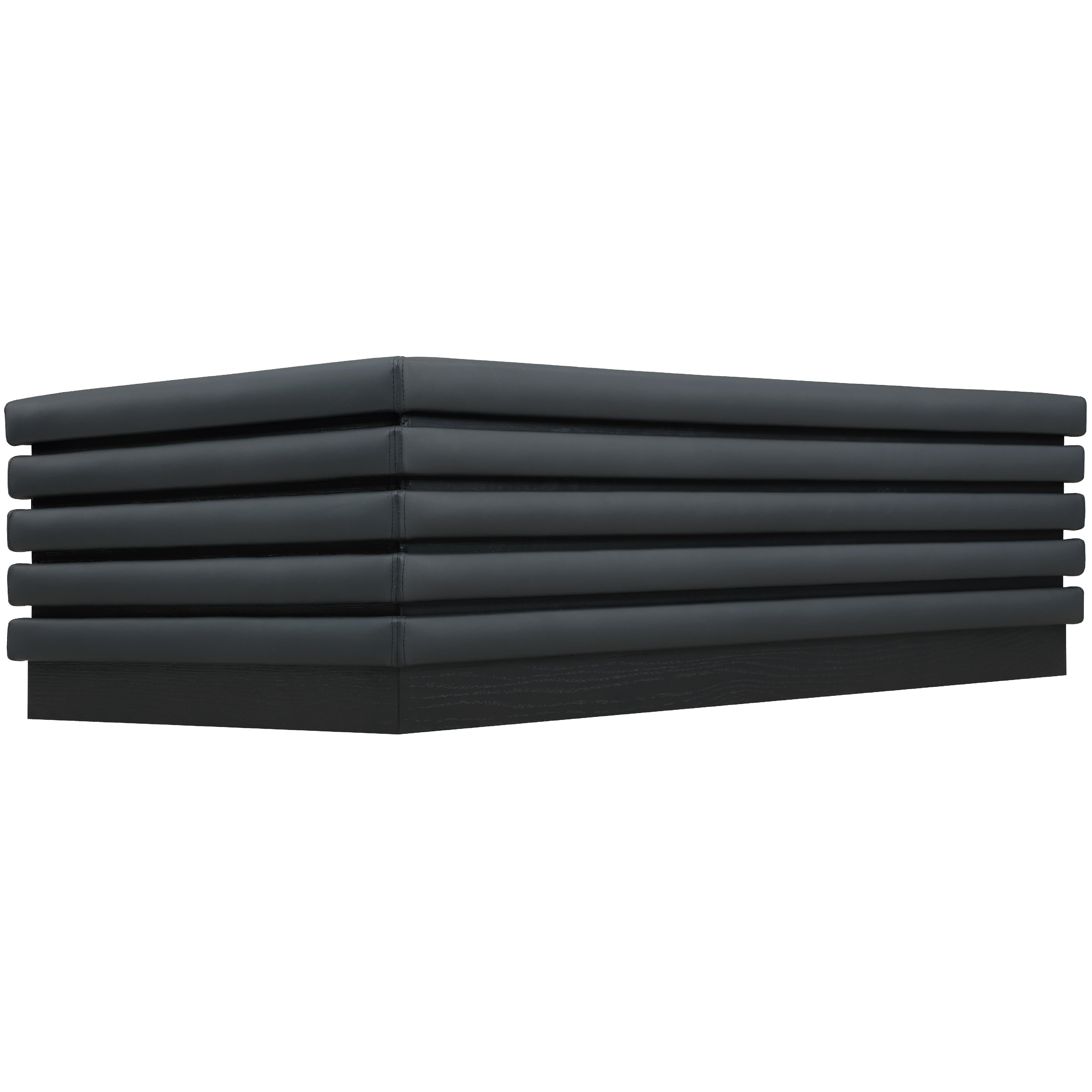 Meridian Rory Black Vegan Leather Coffee Table
