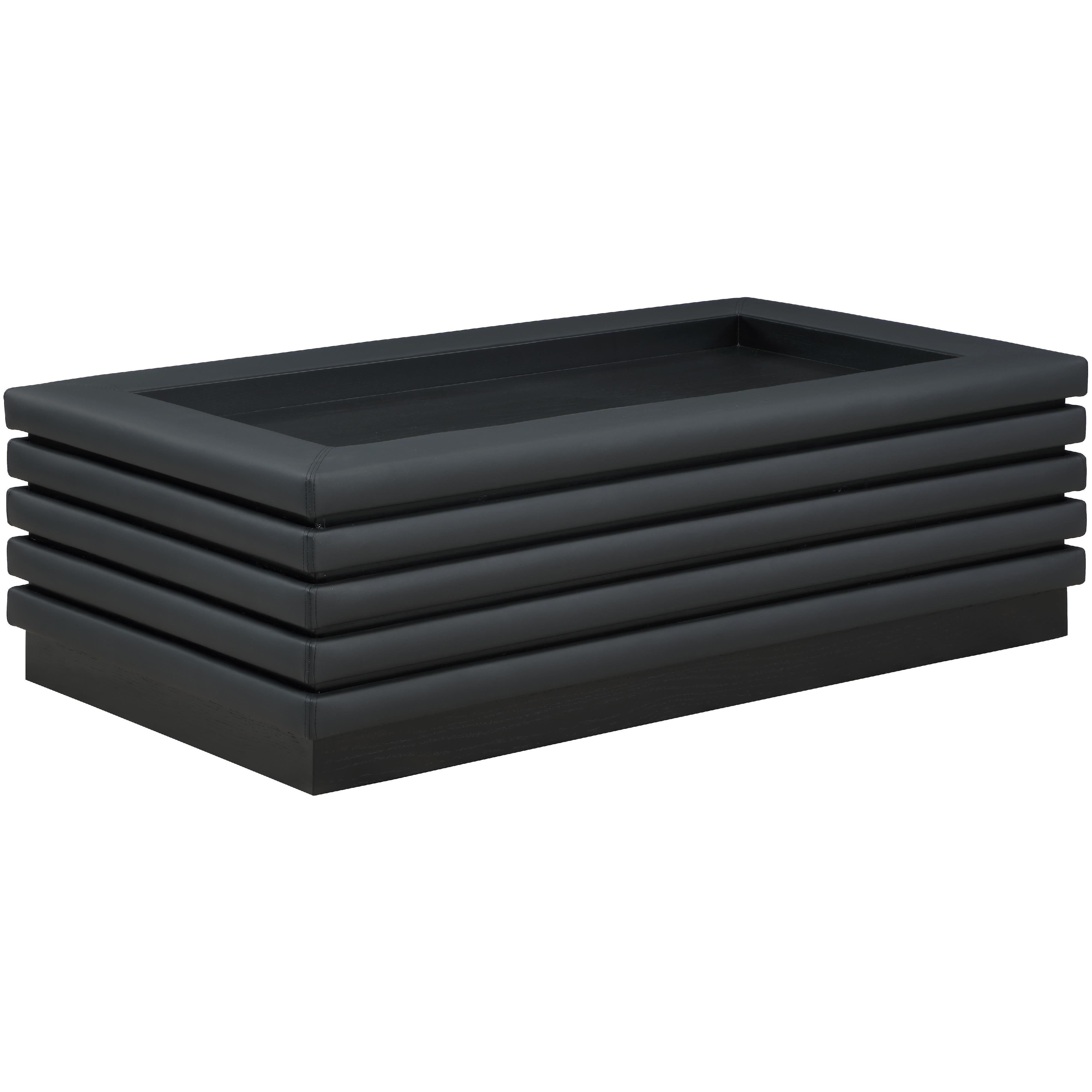 Meridian Rory Black Vegan Leather Coffee Table