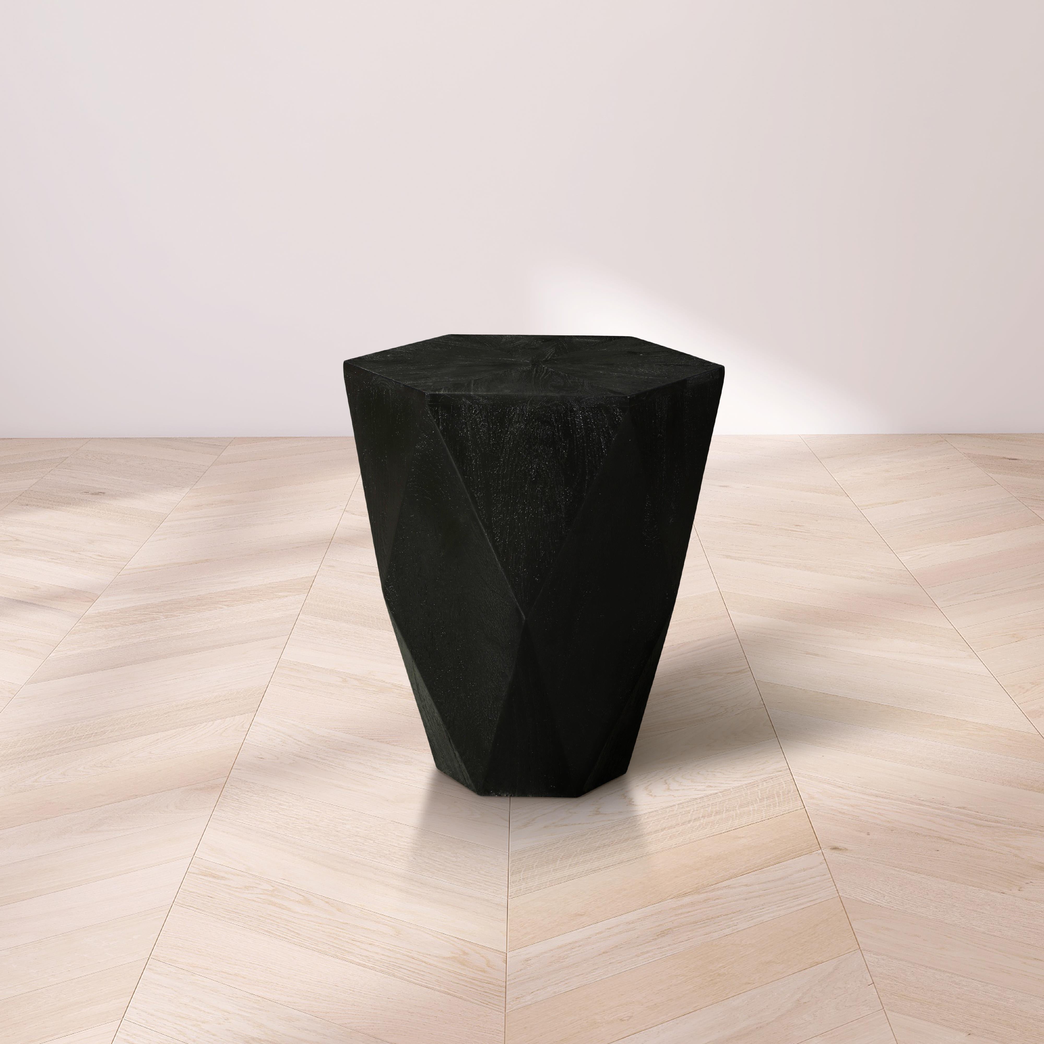 Meridian Diamante Black End Table