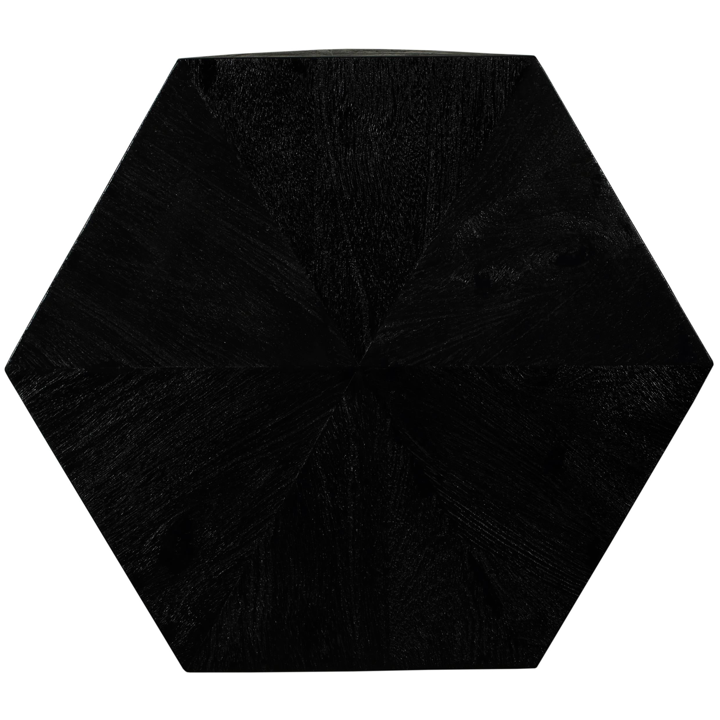 Meridian Diamante Black End Table