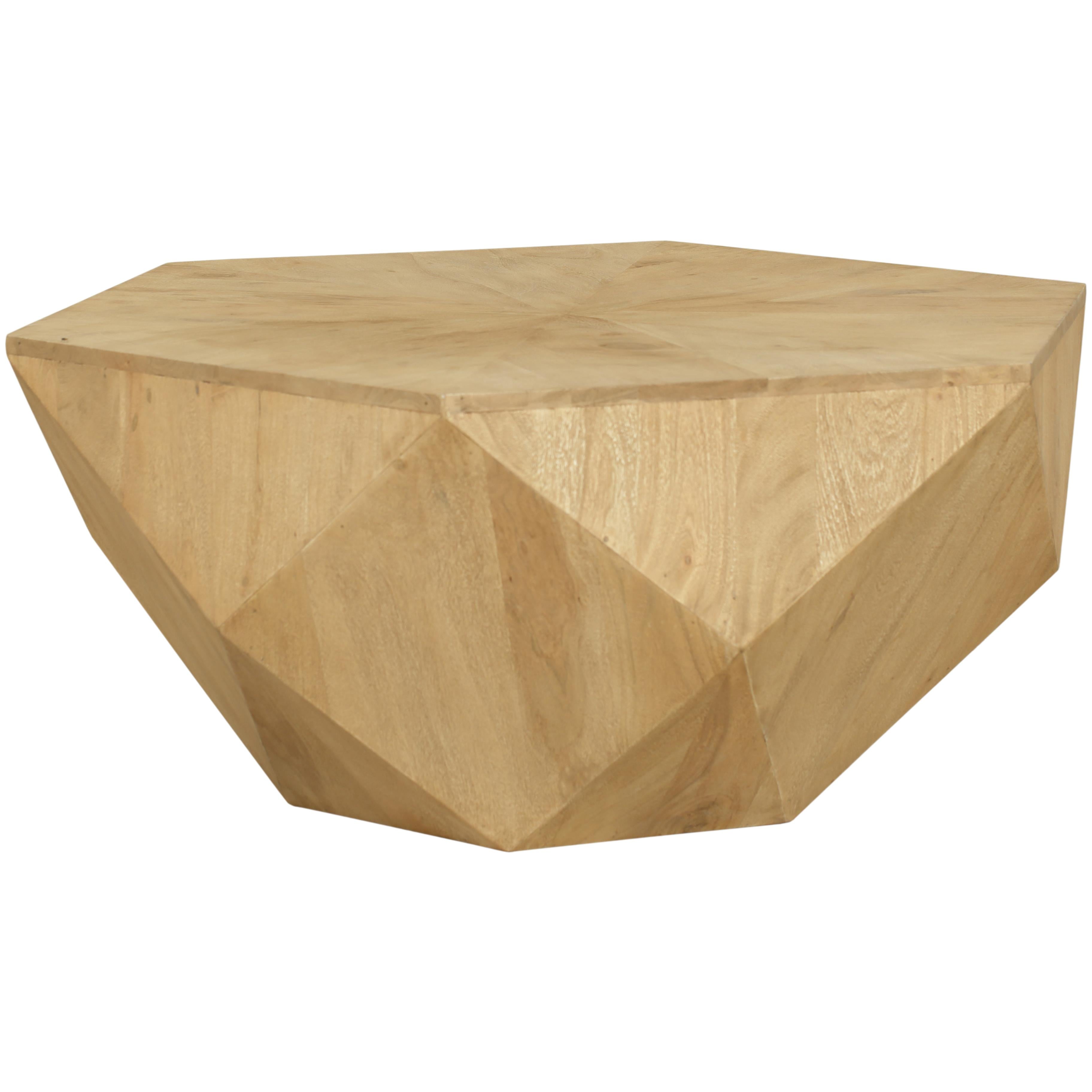 Meridian Diamante Oak Coffee Table