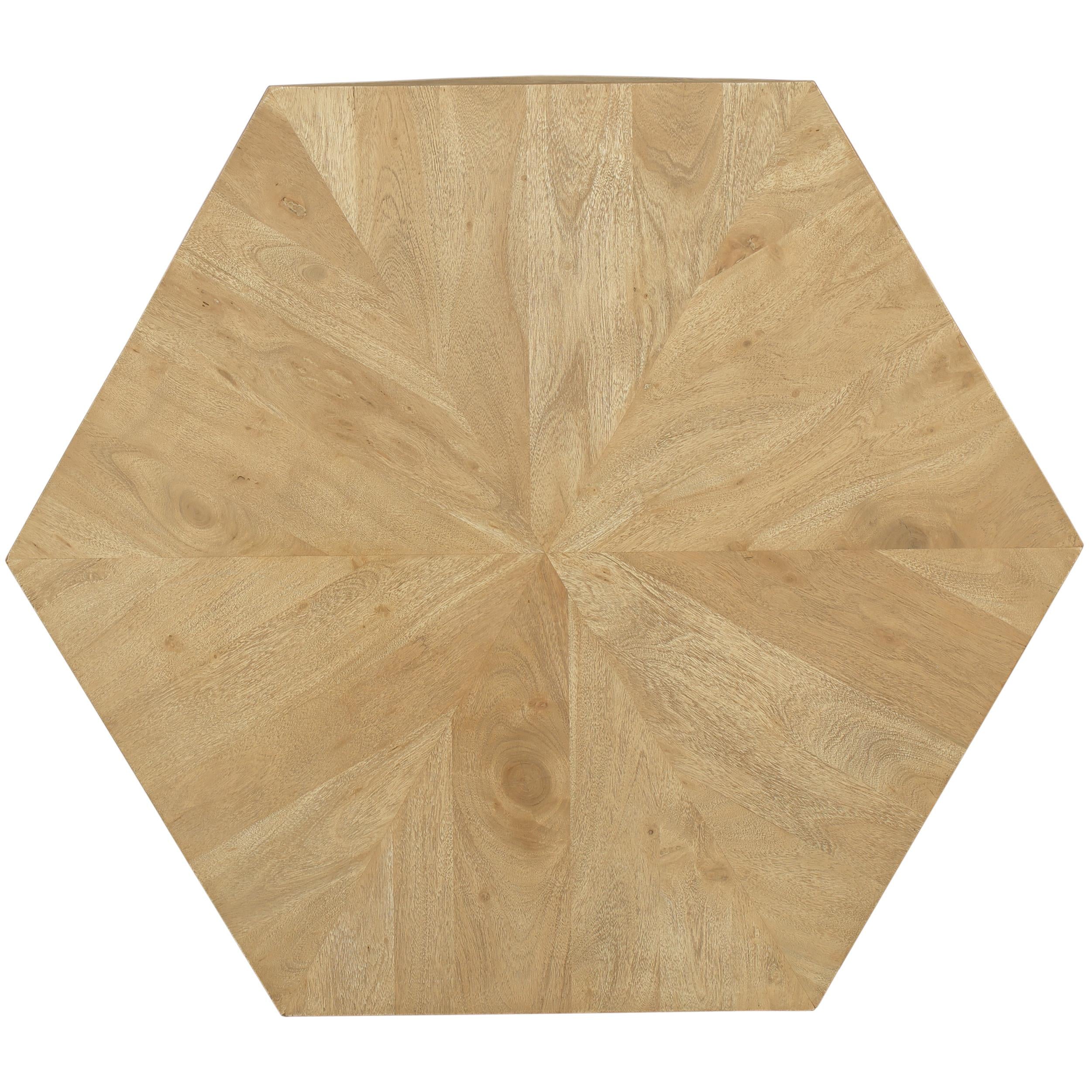 Meridian Diamante Oak Coffee Table