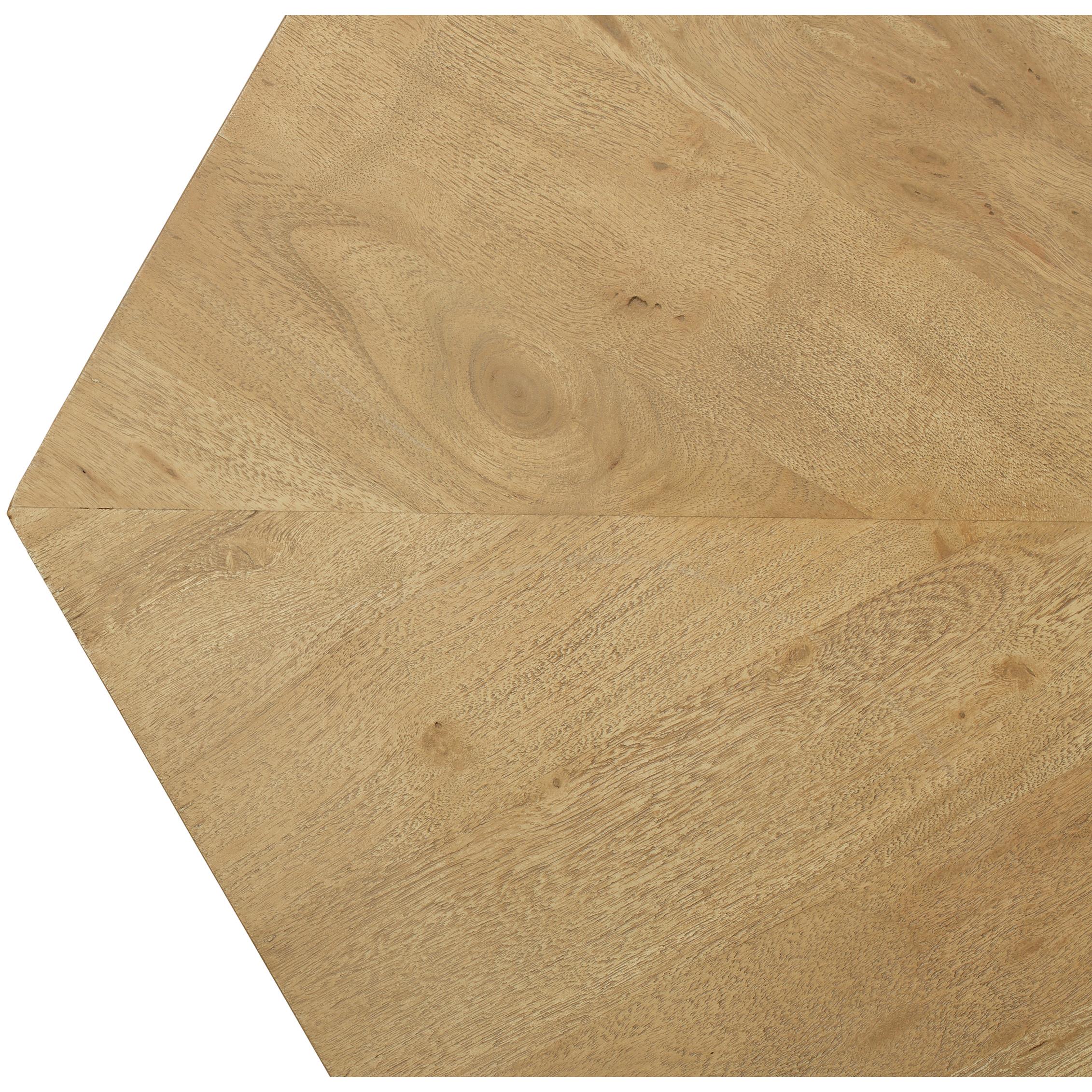 Meridian Diamante Oak Coffee Table