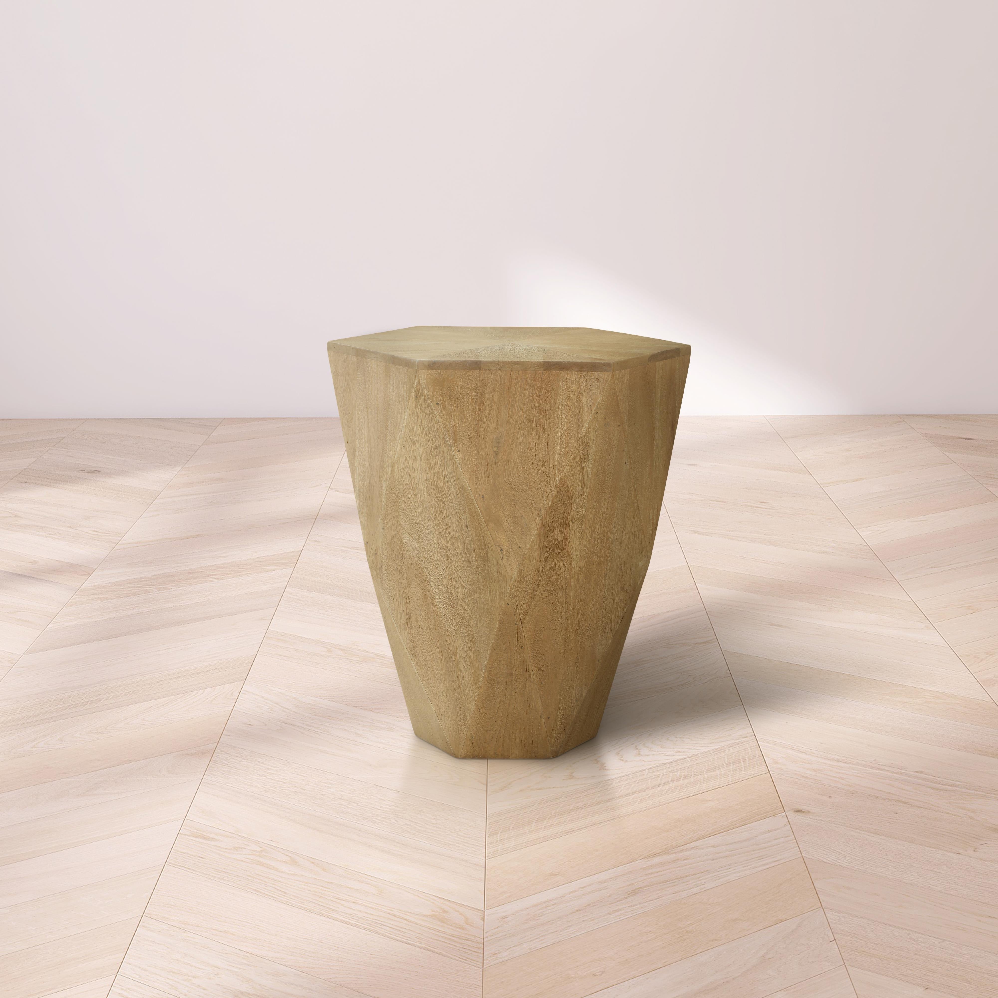 Meridian Diamante Oak End Table