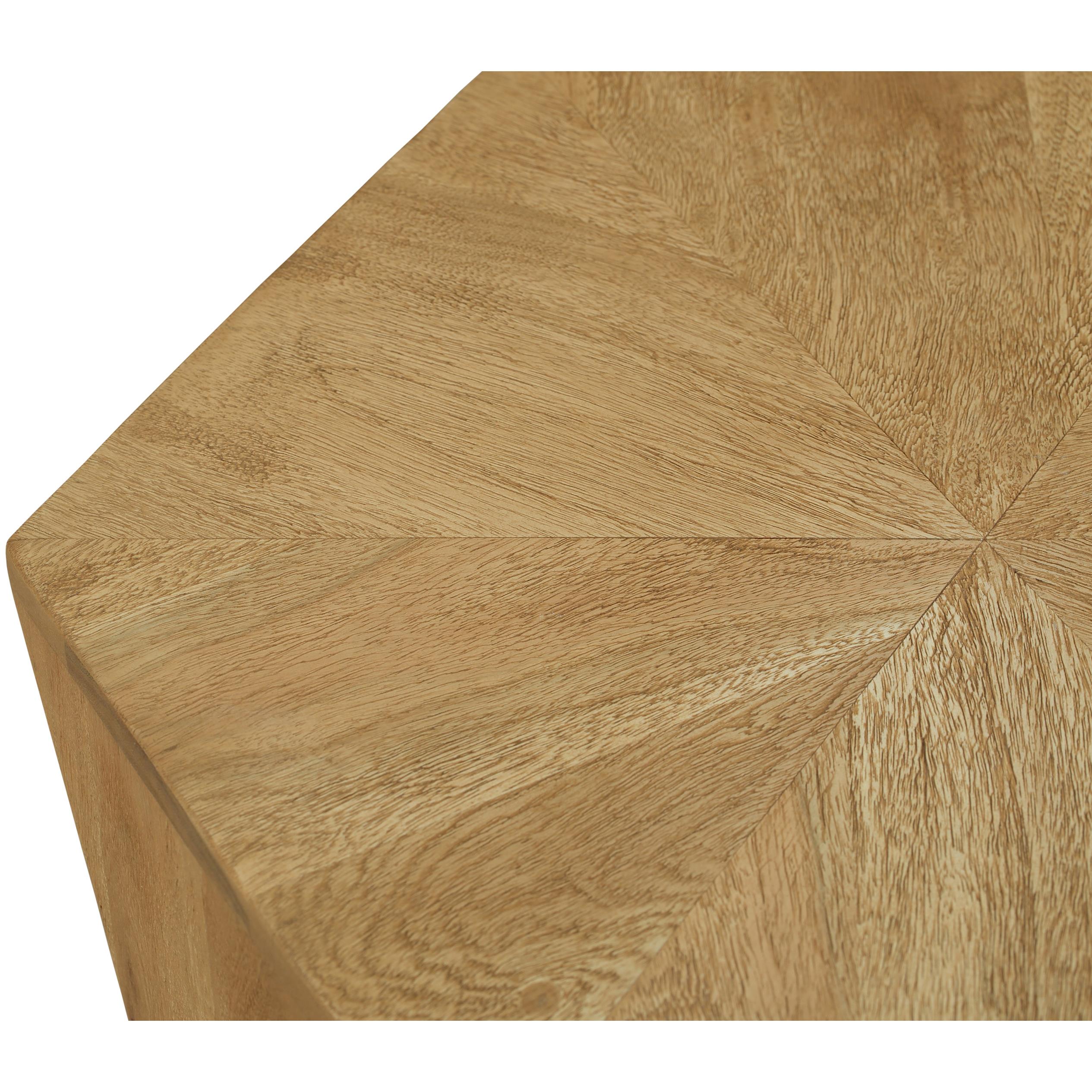 Meridian Diamante Oak End Table