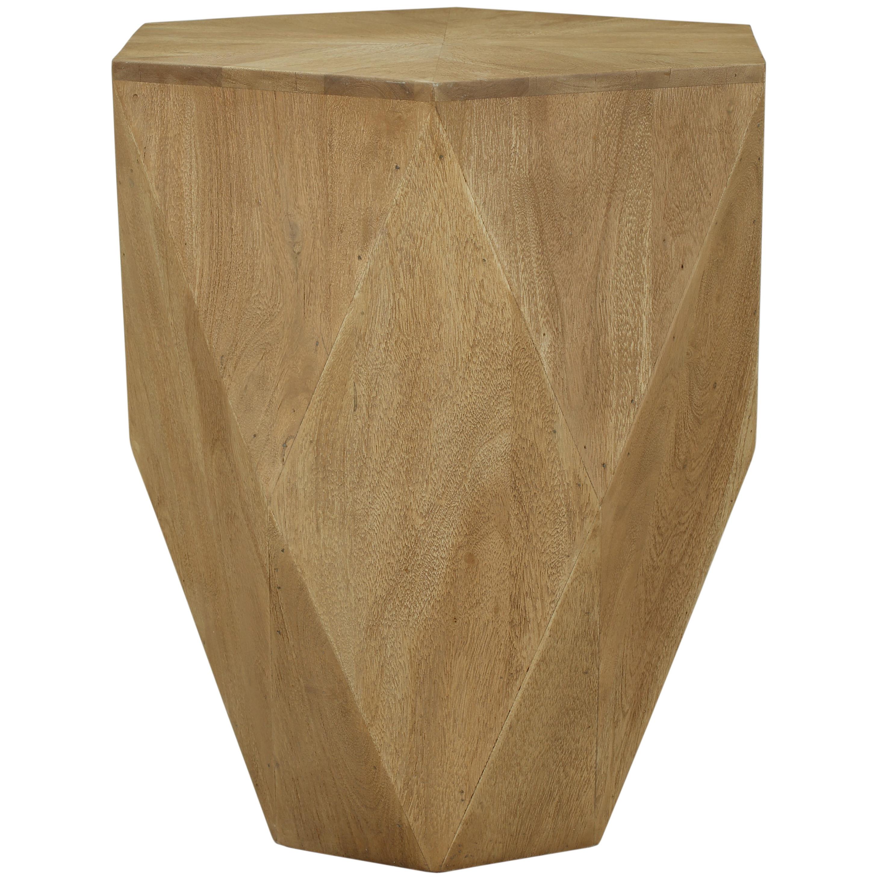 Meridian Diamante Oak End Table