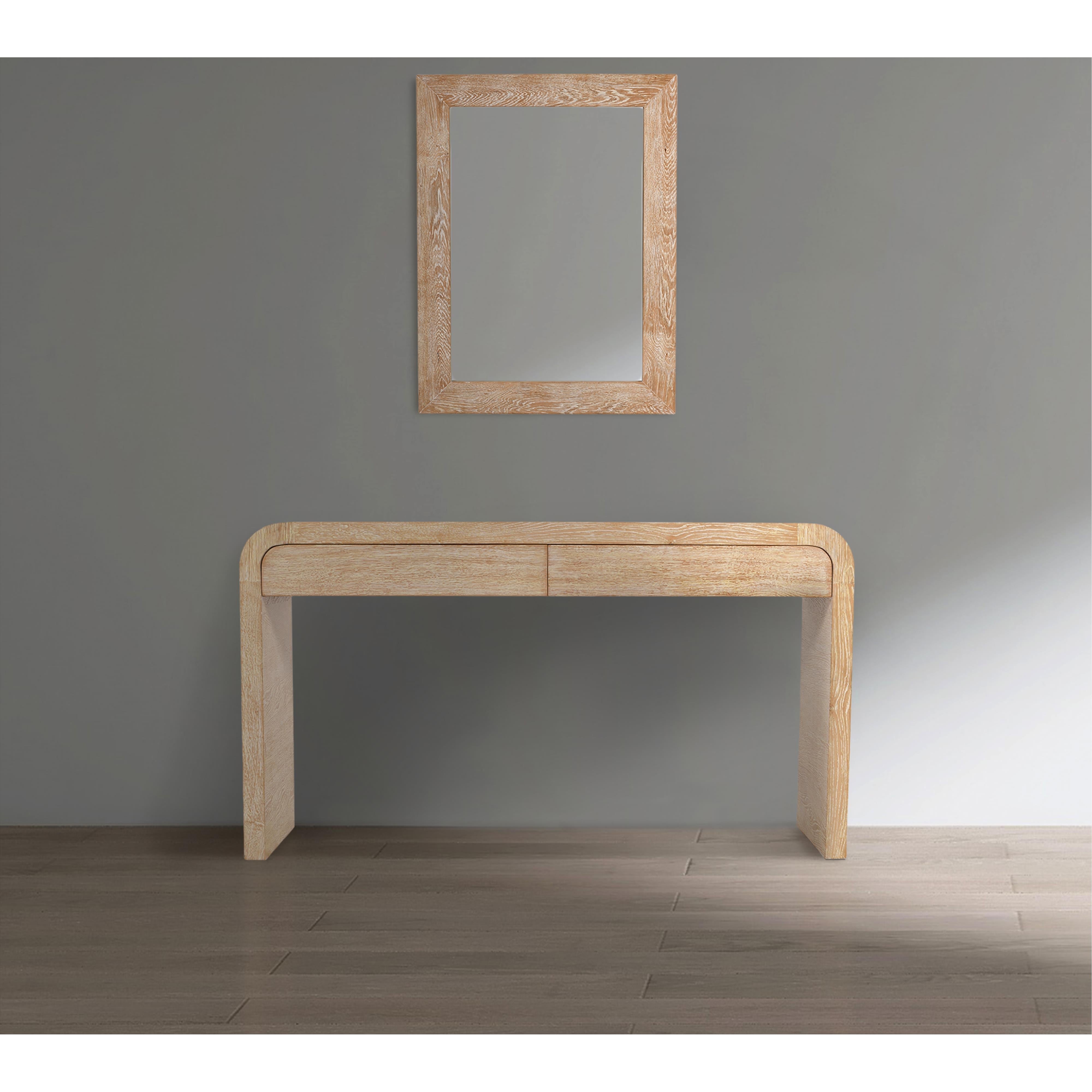 Meridian Cresthill White Oak Console Table
