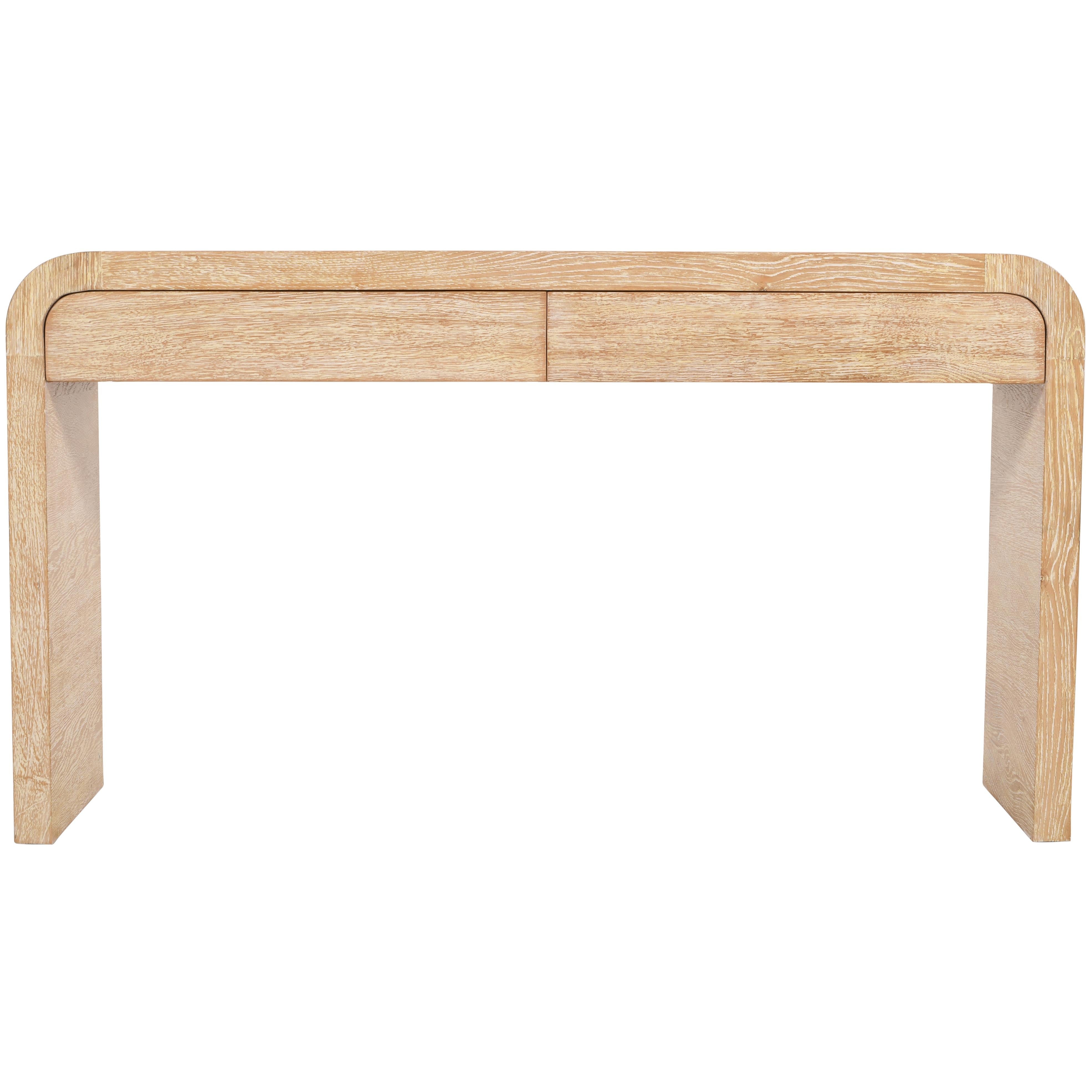 Meridian Cresthill White Oak Console Table