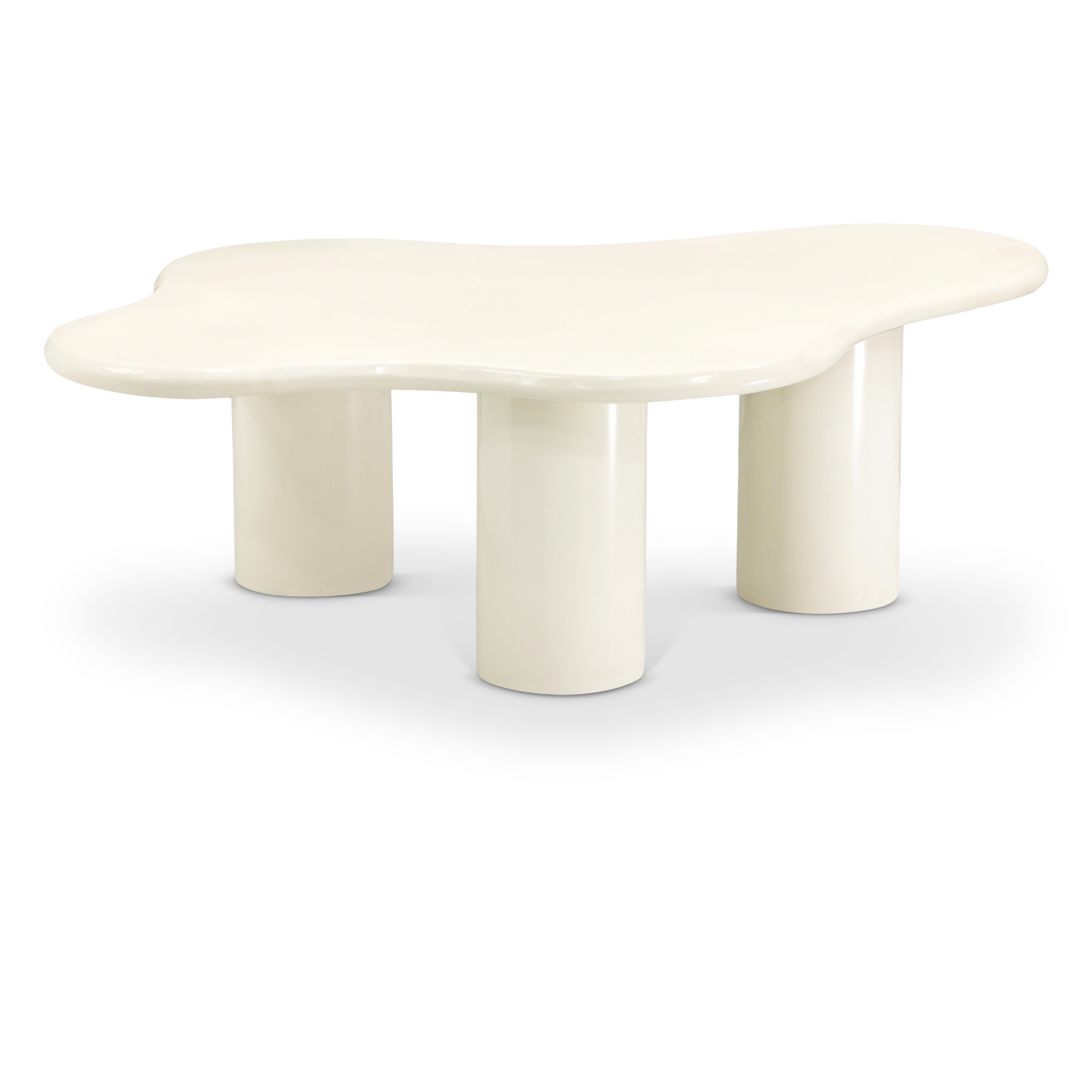 Meridian Romaine Cream Coffee Table