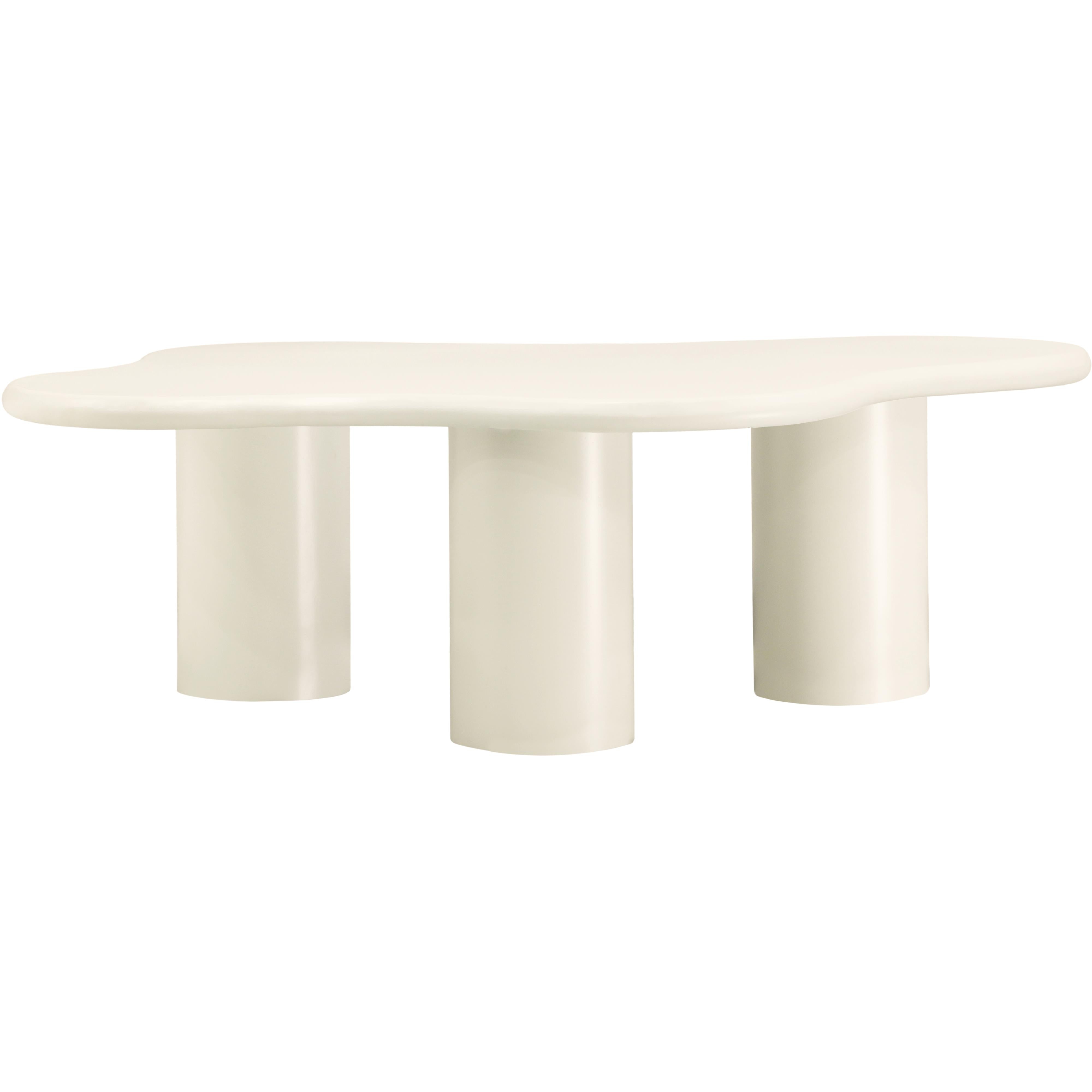 Meridian Romaine Cream Coffee Table