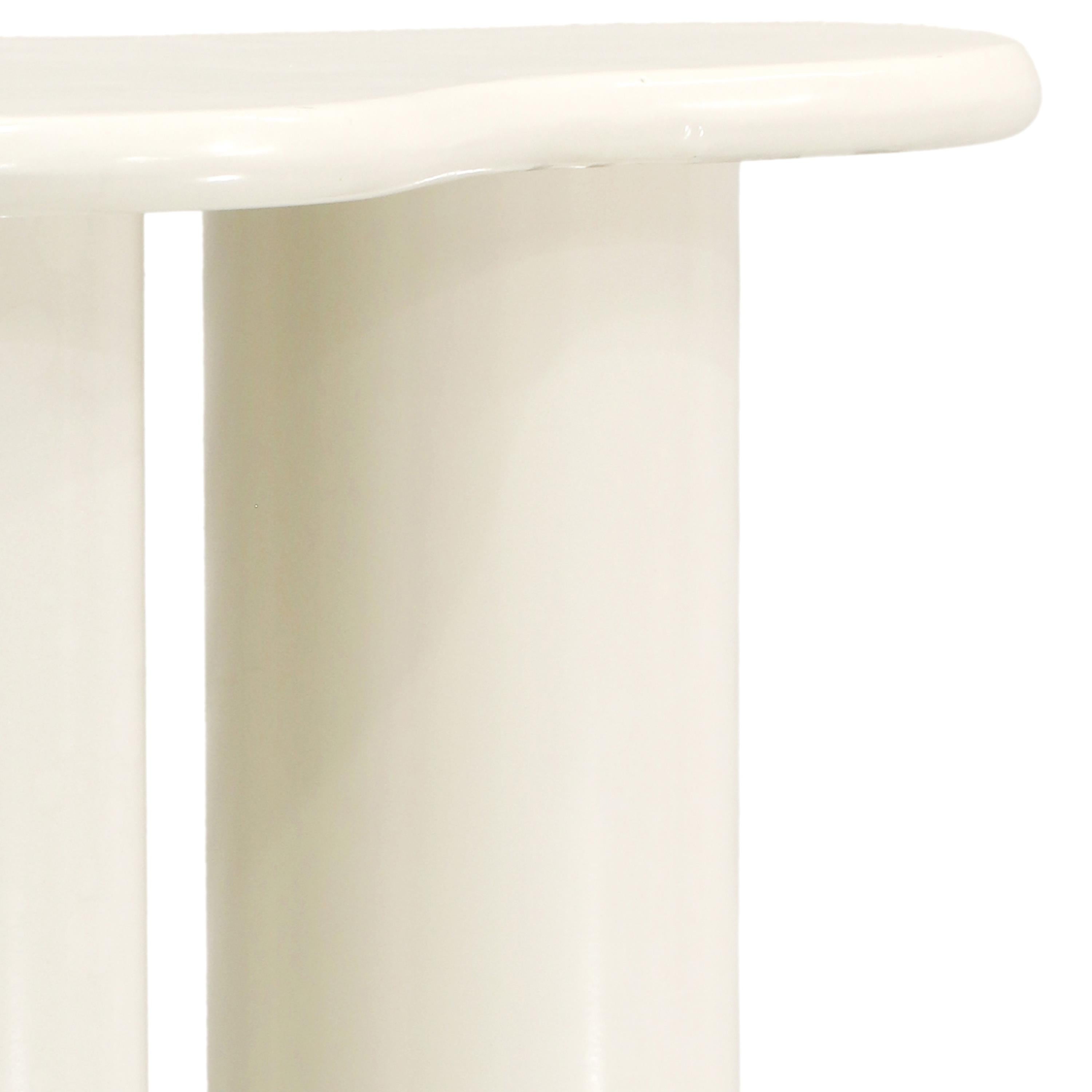 Meridian Romaine Cream End Table