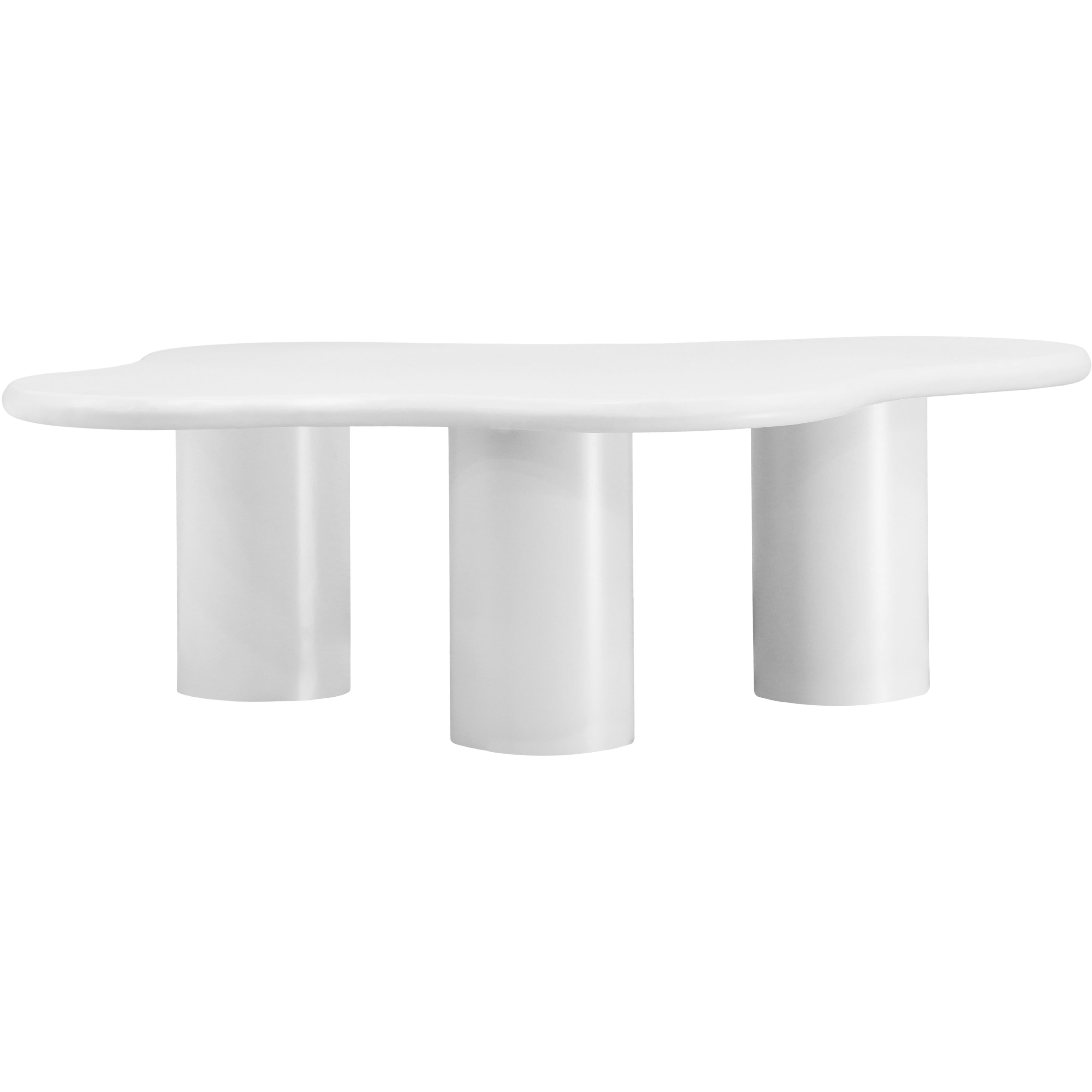 Meridian Romaine White Coffee Table