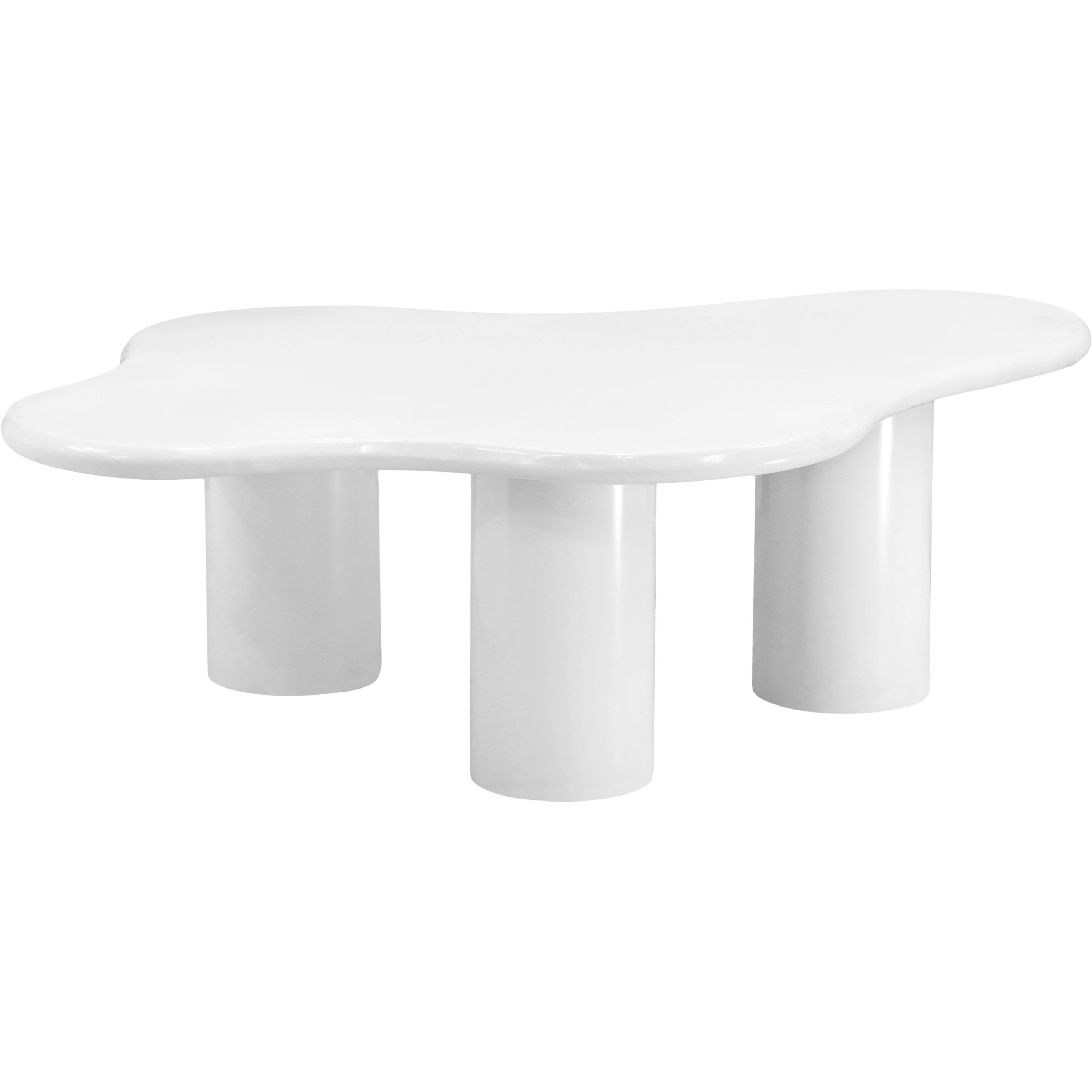 Meridian Romaine White Coffee Table