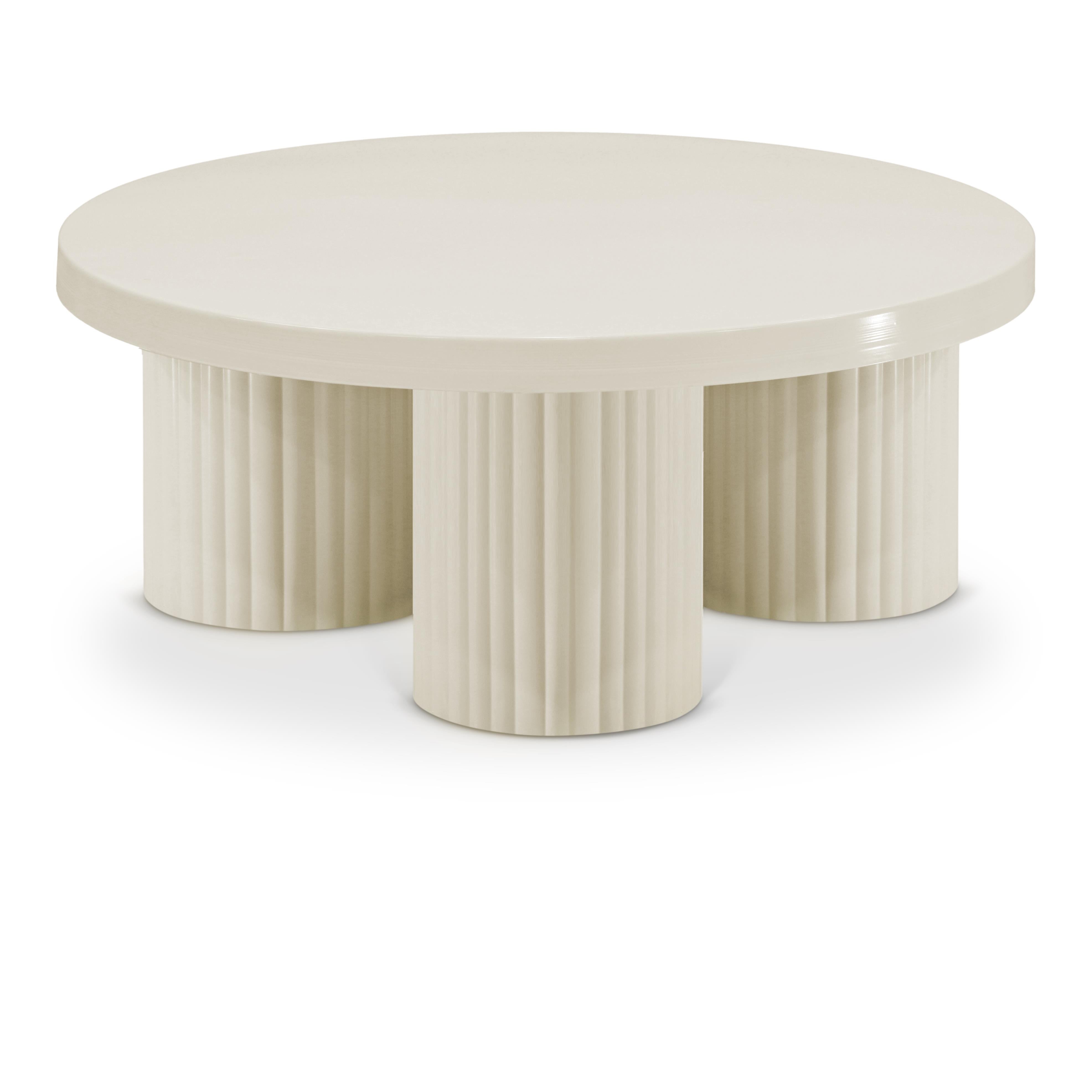 Meridian Rhodes Cream Coffee Table