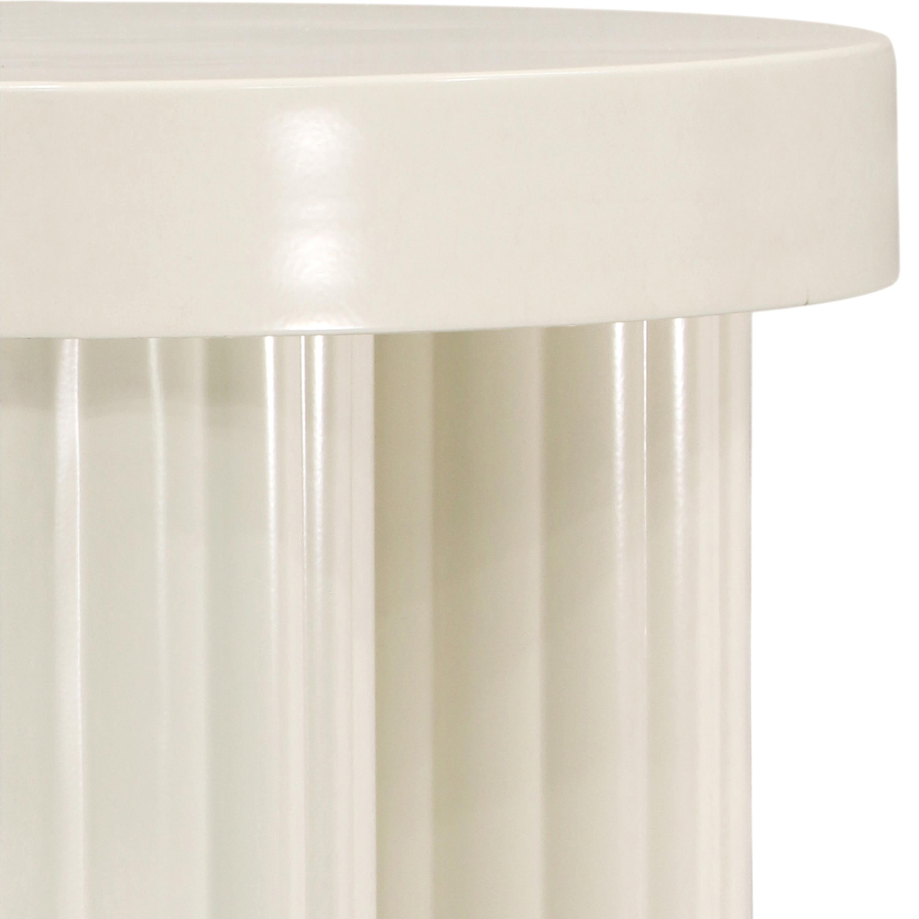 Meridian Rhodes Cream End Table