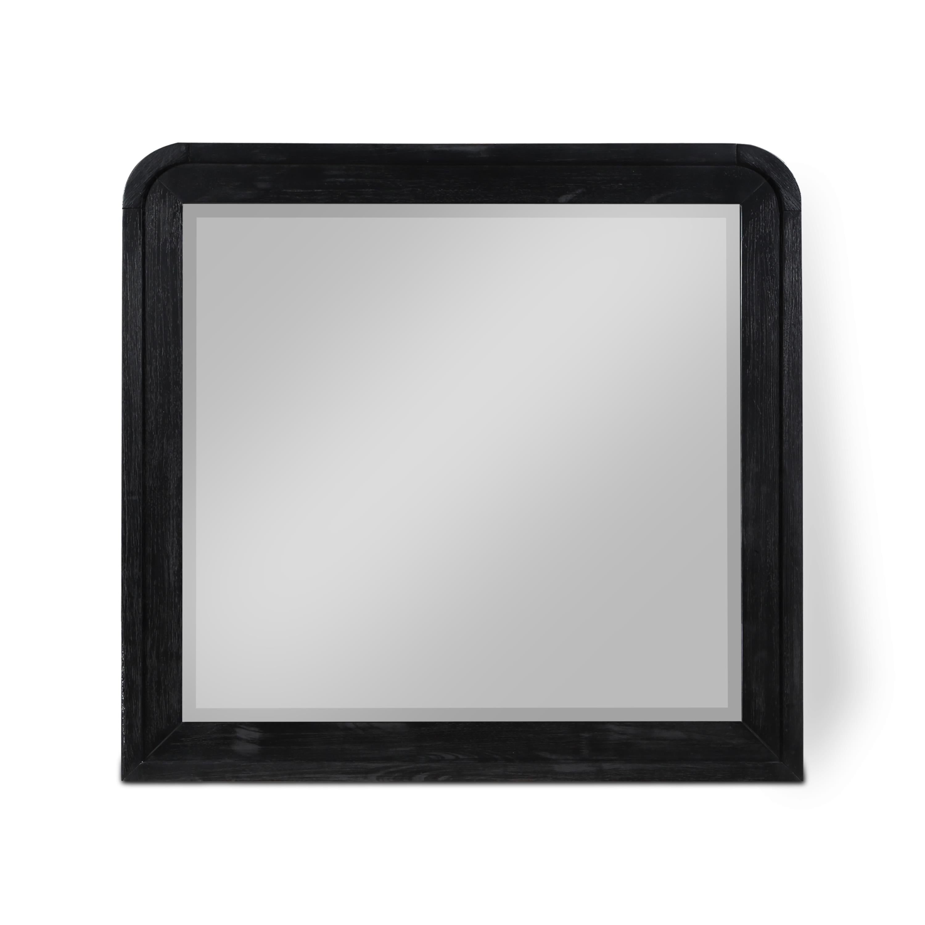 Meridian Fluted Black Mirror