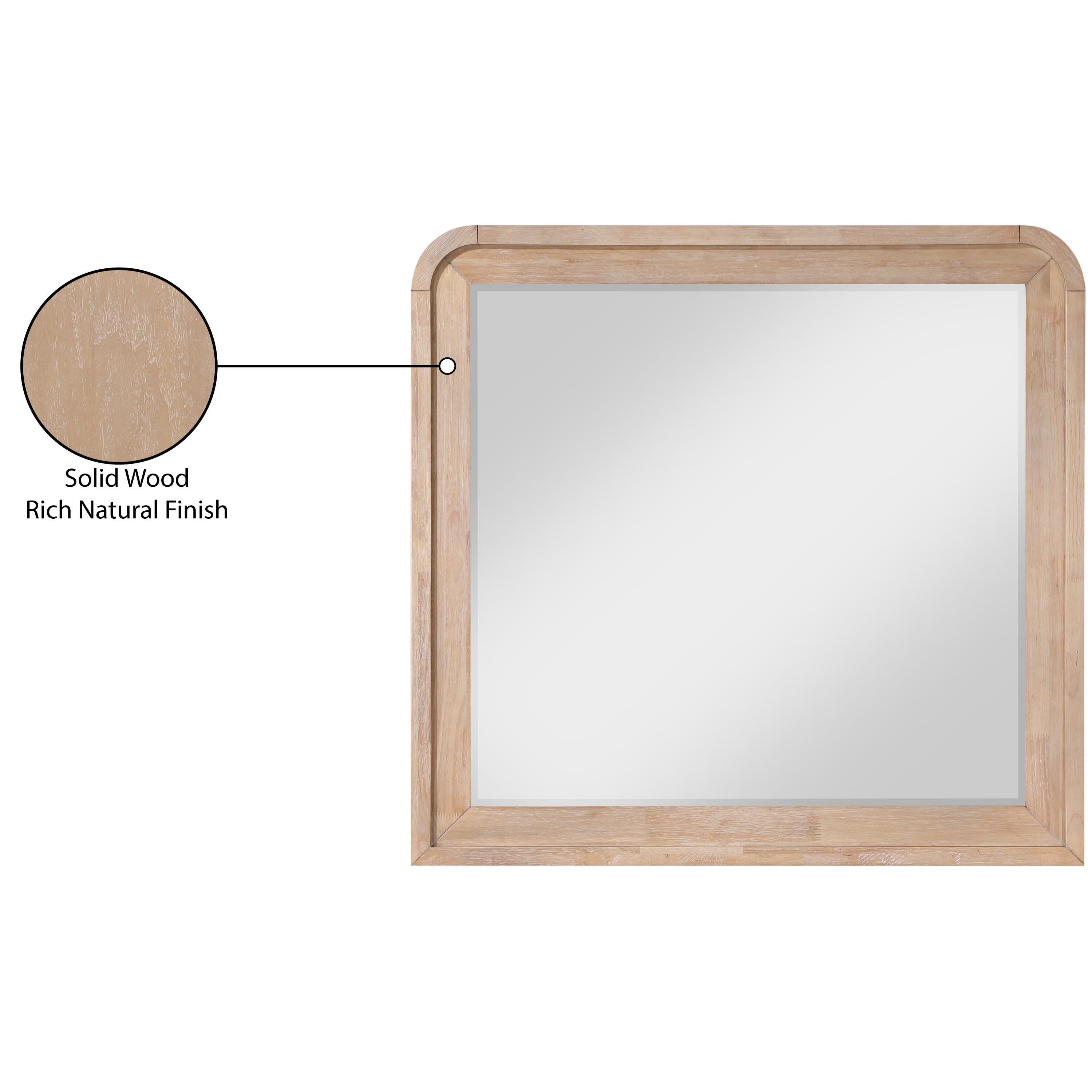 Meridian Fluted Natural Mirror