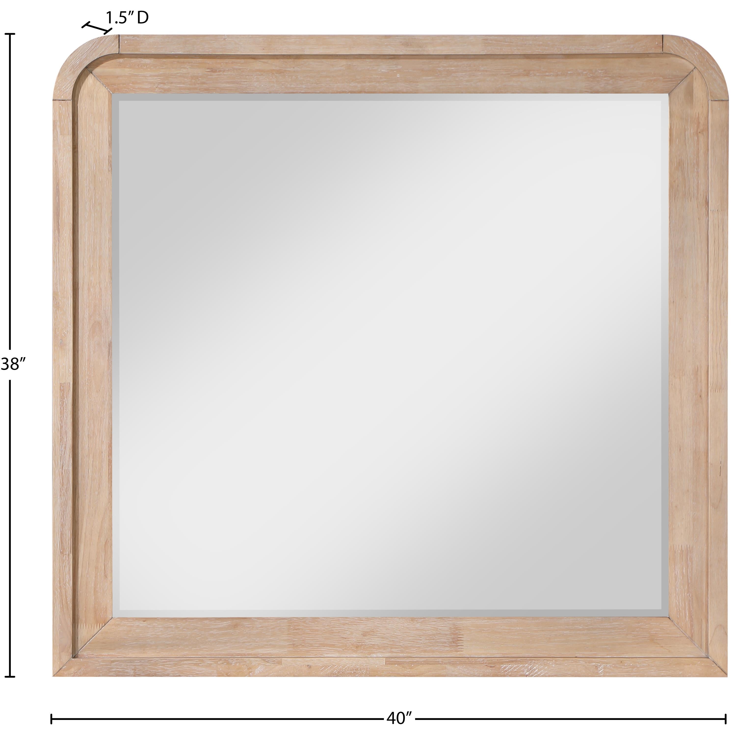 Meridian Fluted Natural Mirror