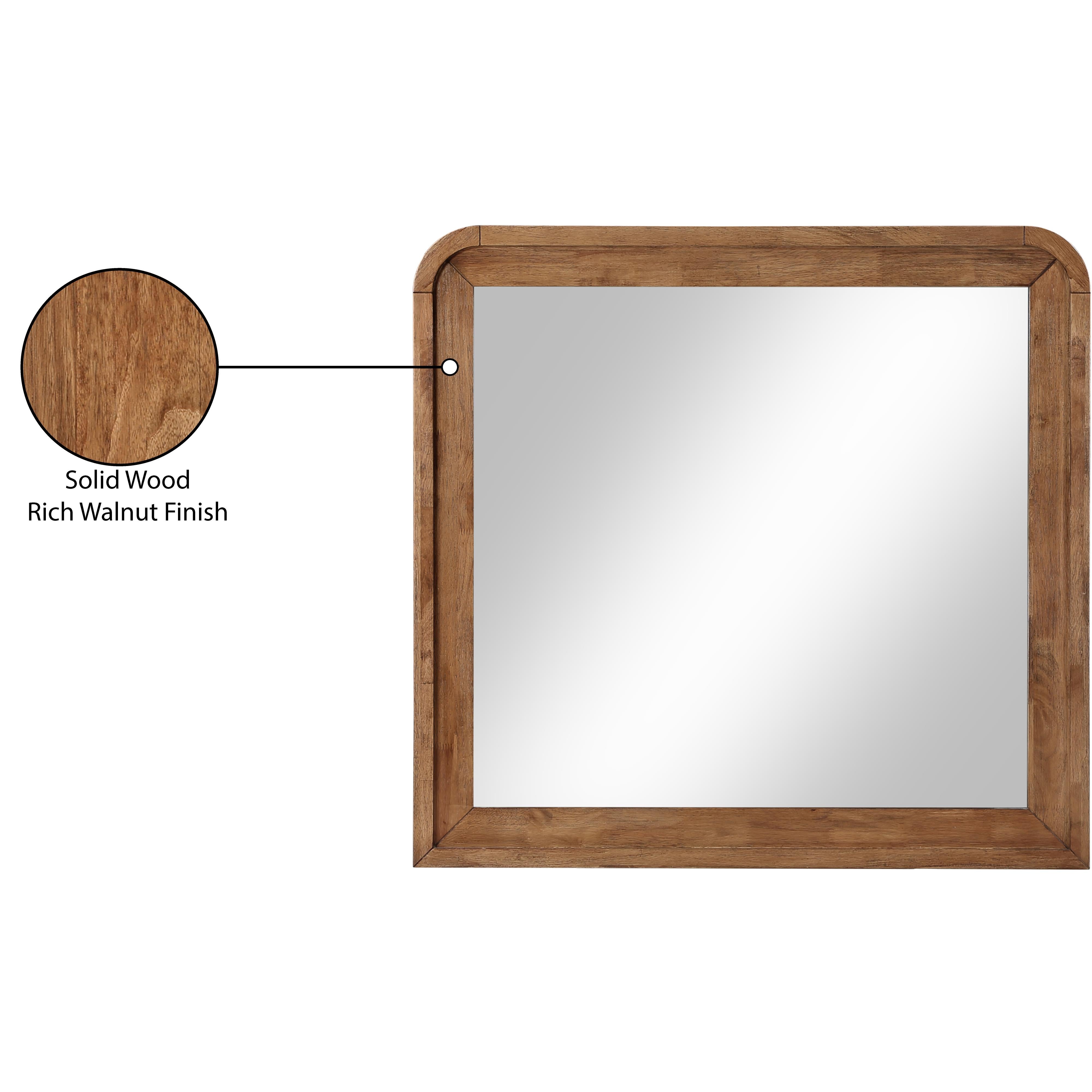 Meridian Fluted Walnut Mirror