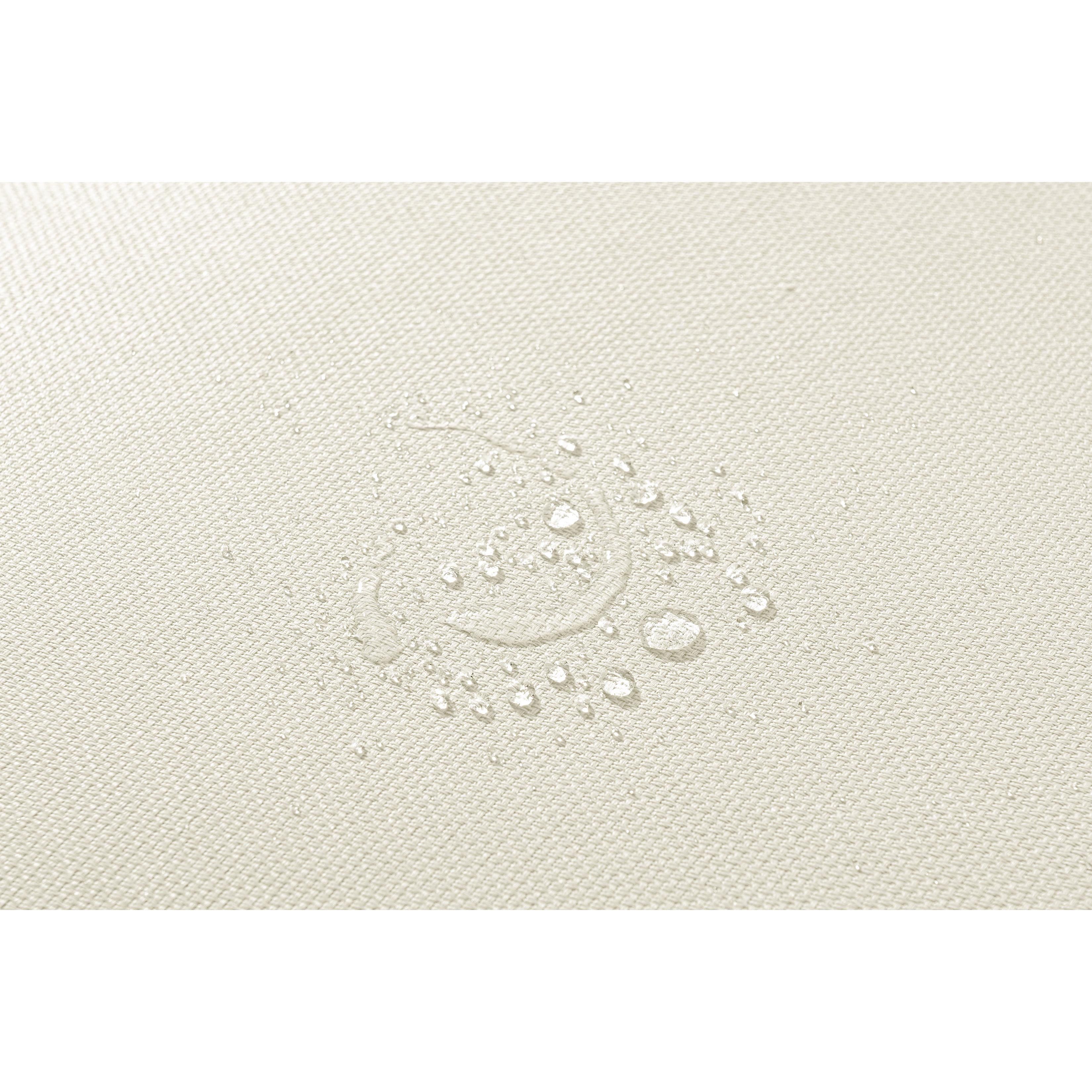 Meridian Maldives Cream Water Resistant Fabric Outdoor Patio Armless Chair
