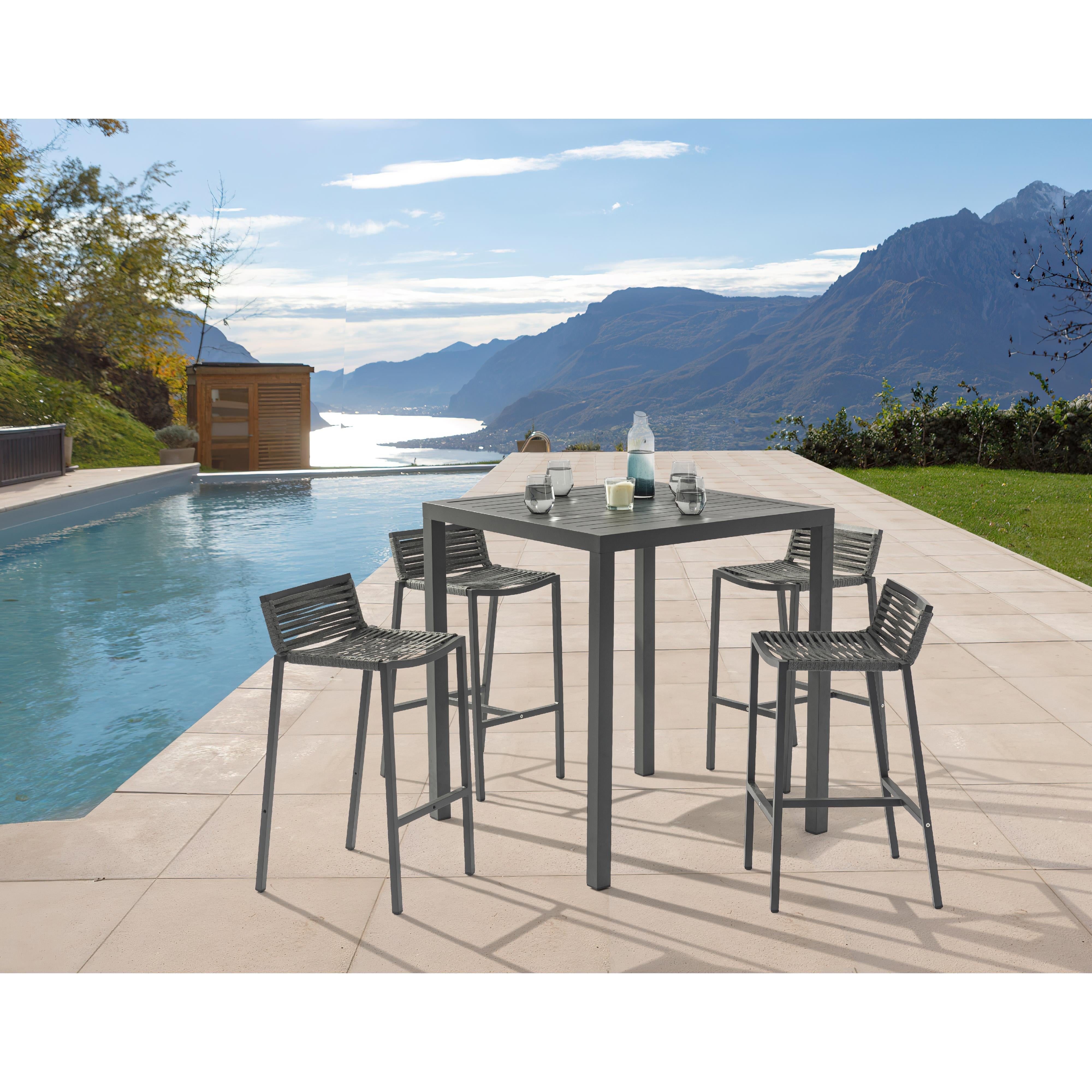 Meridian Maldives Outdoor Patio Square Bar Table