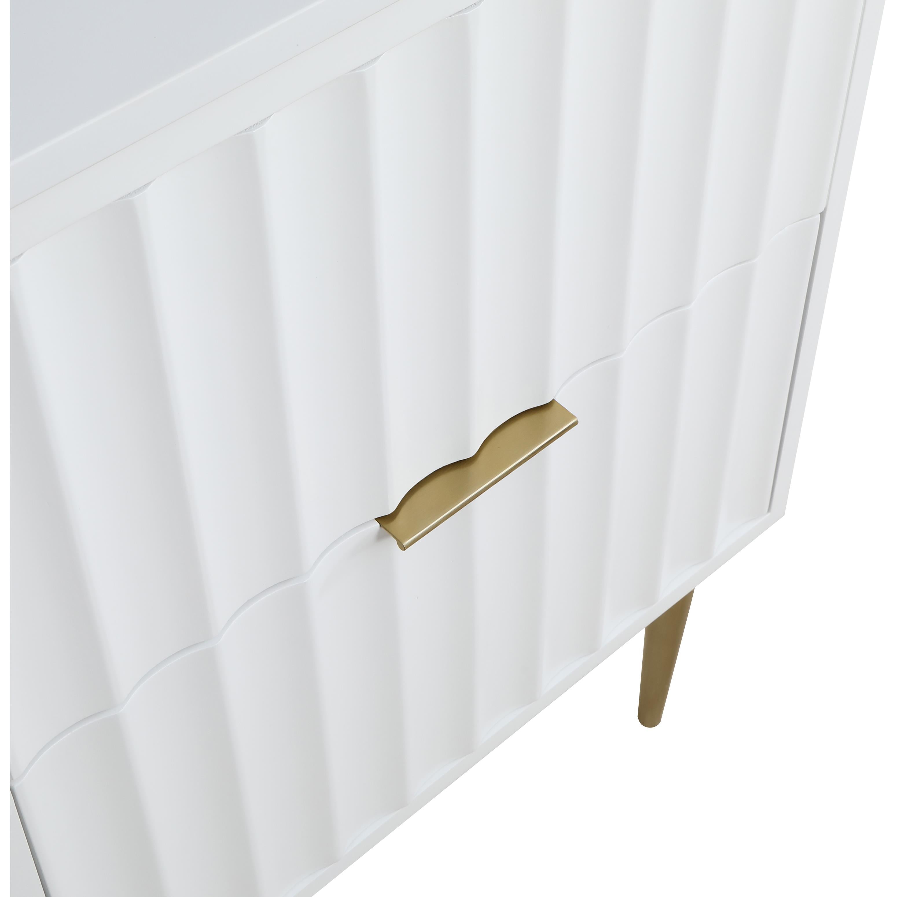 Meridian Modernist White Bathroom Vanity