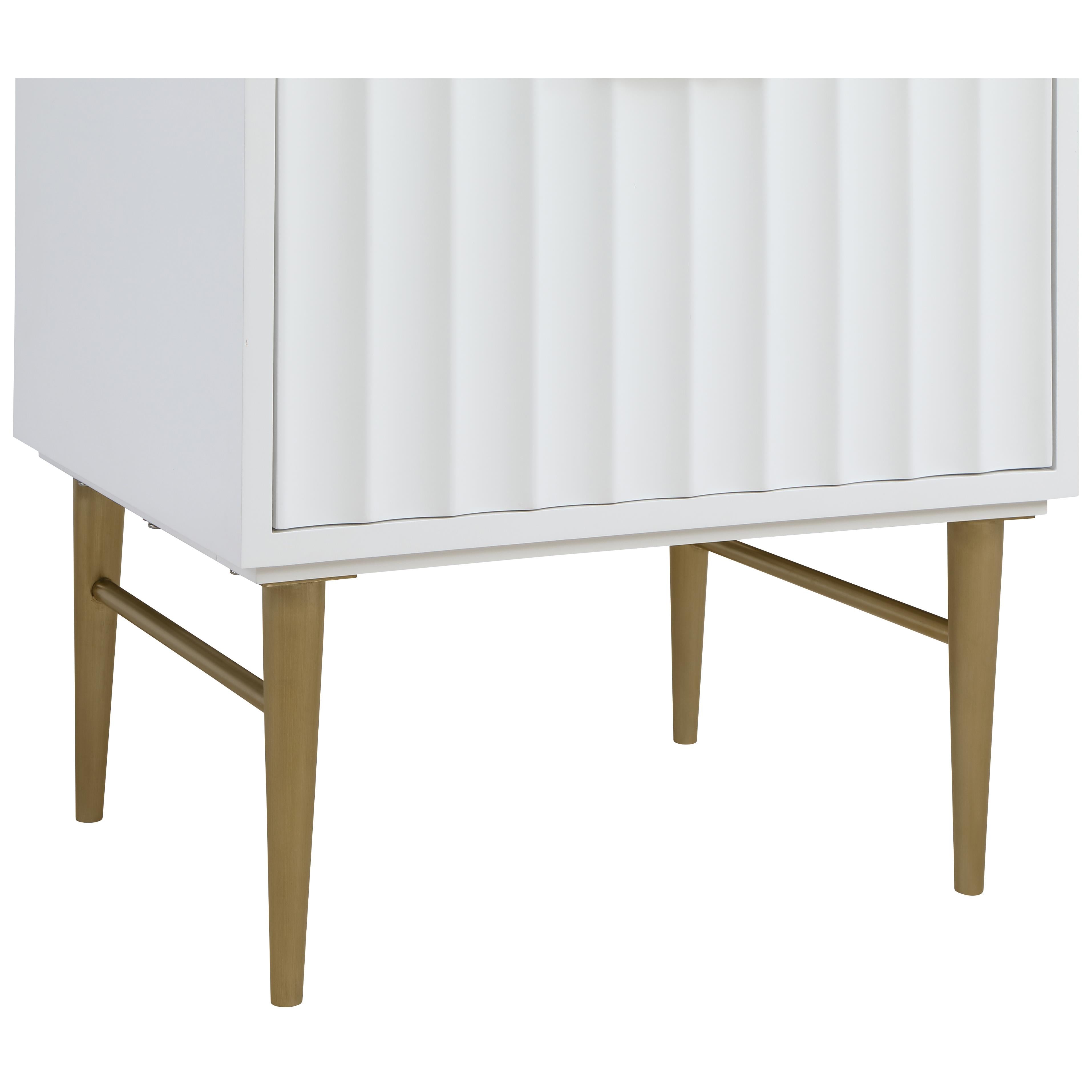 Meridian Modernist White Bathroom Vanity