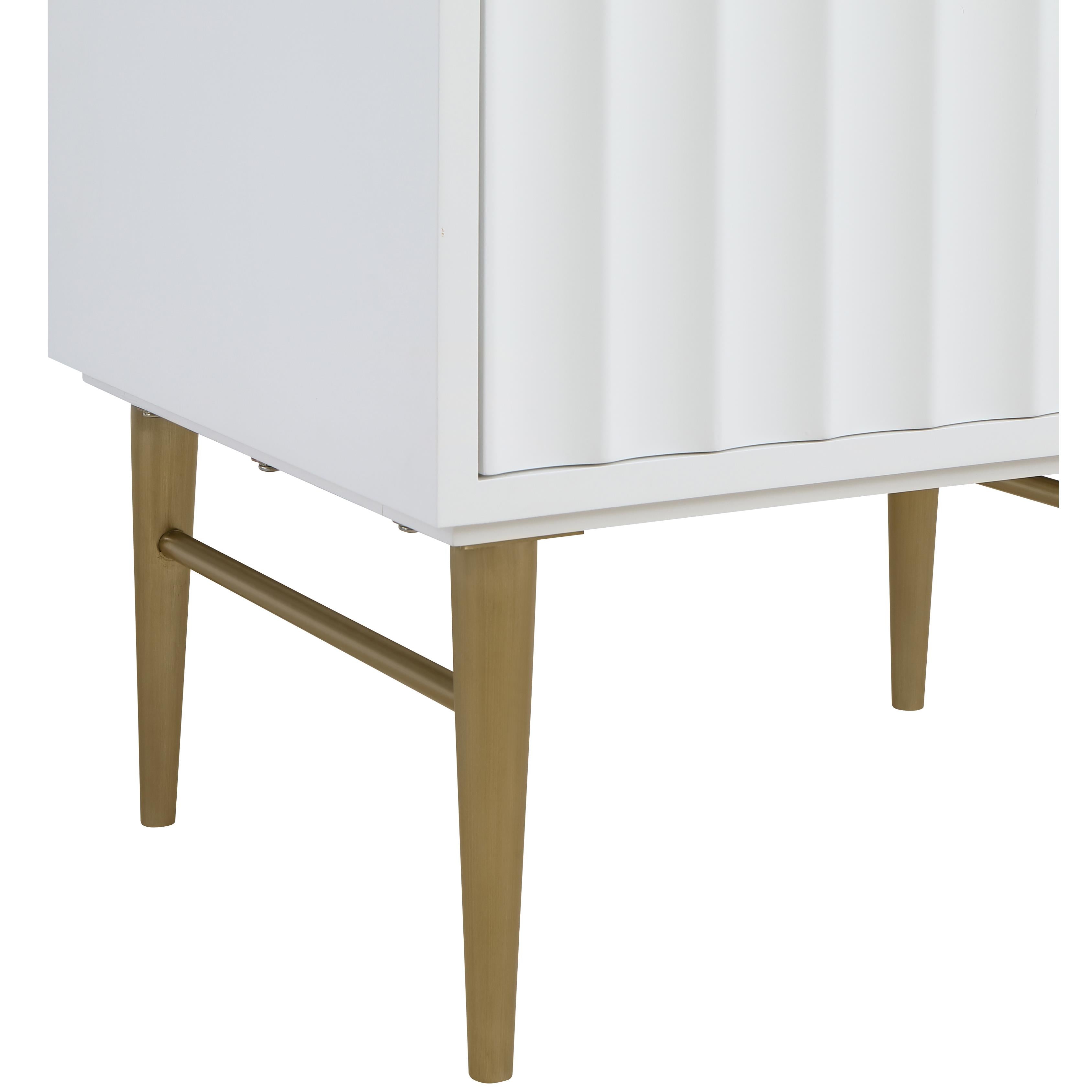 Meridian Modernist White Bathroom Vanity