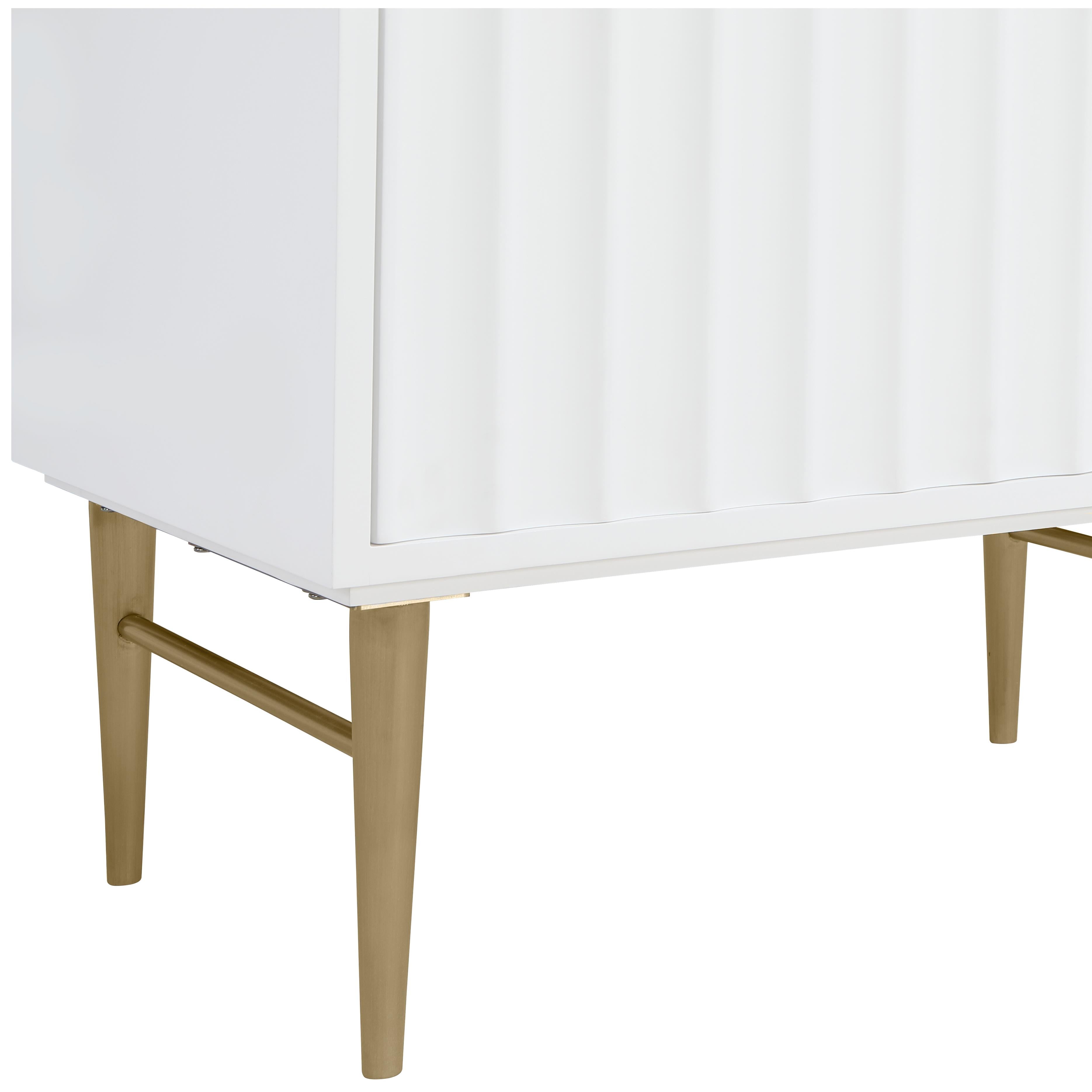 Meridian Modernist White Bathroom Vanity