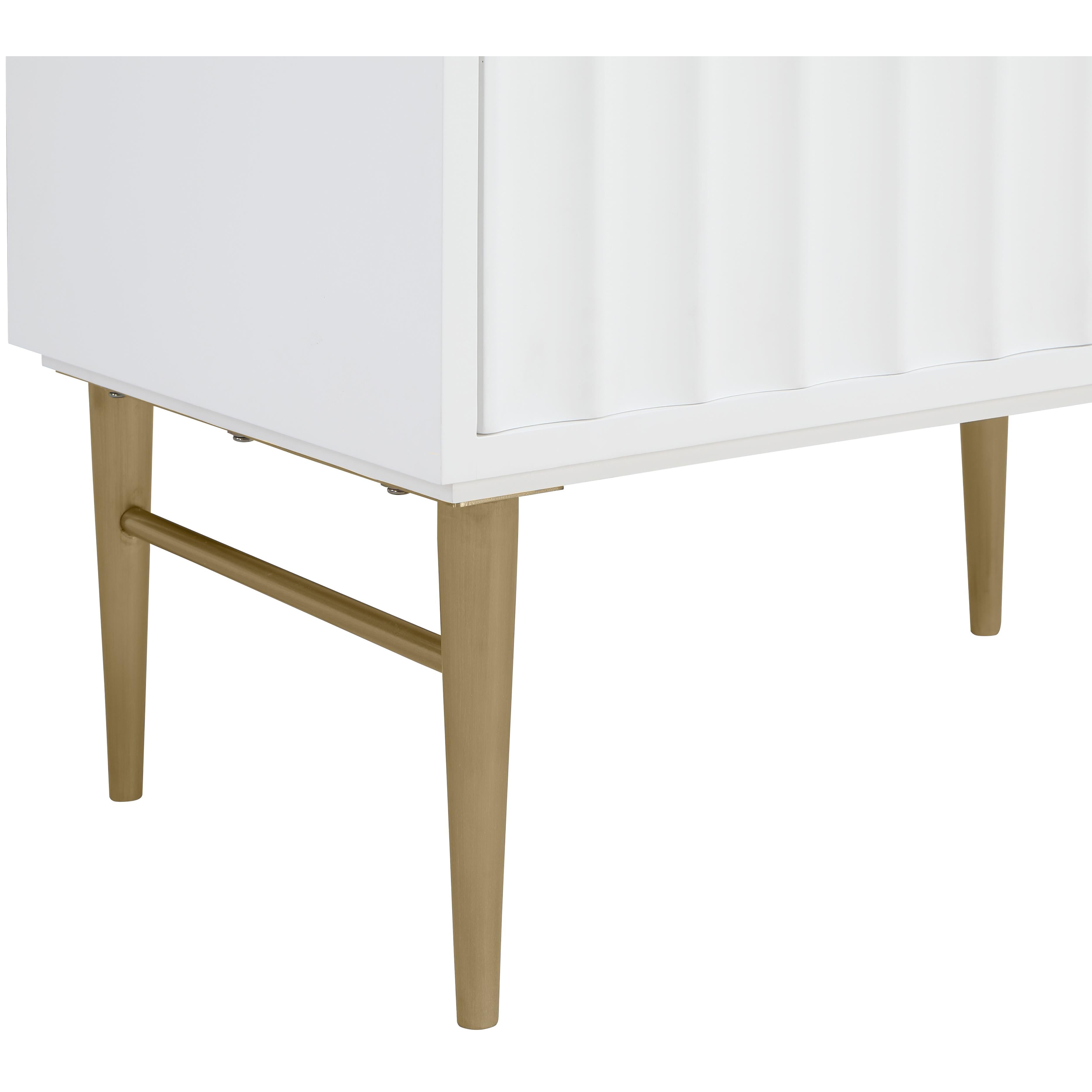 Meridian Modernist White Bathroom Vanity