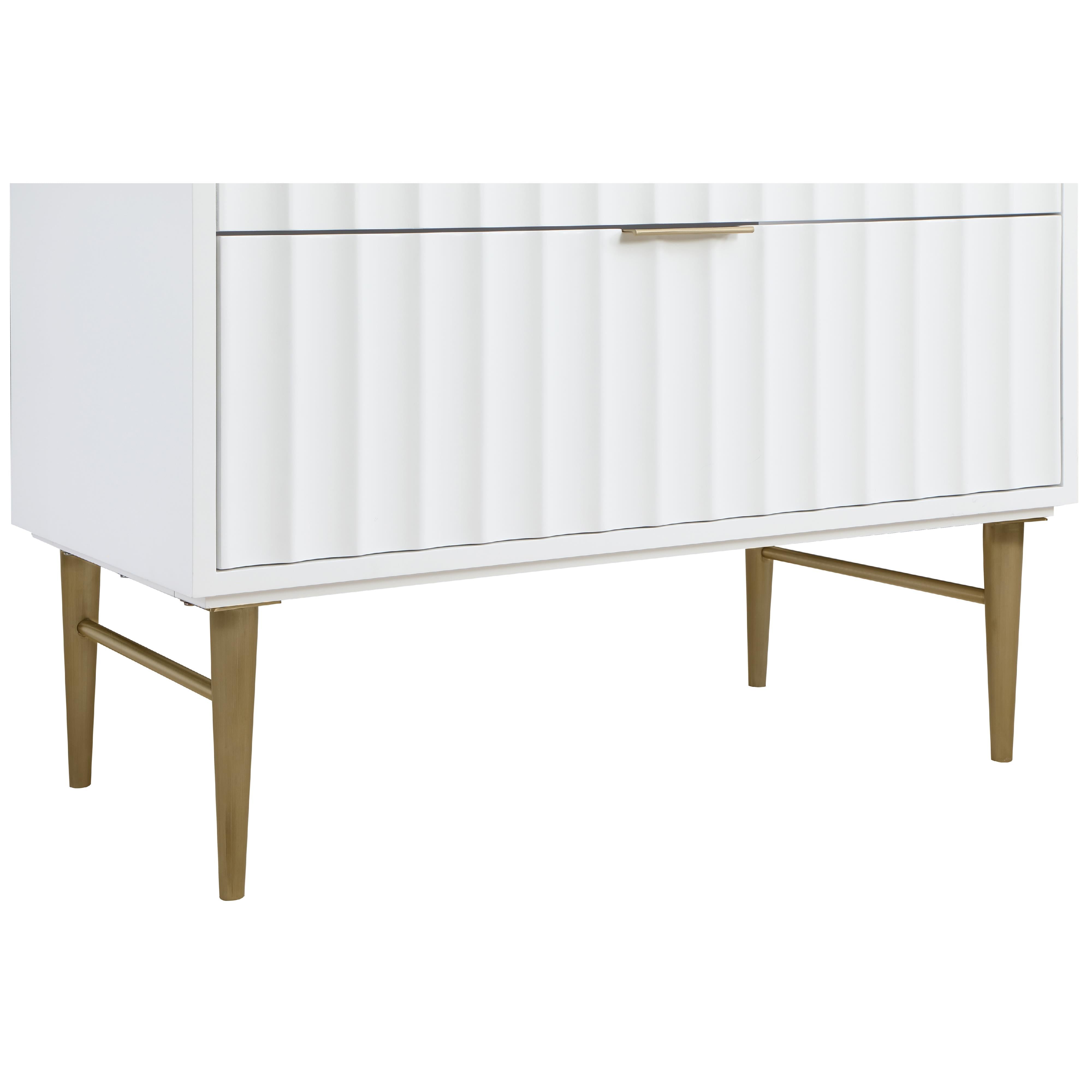 Meridian Modernist White Bathroom Vanity