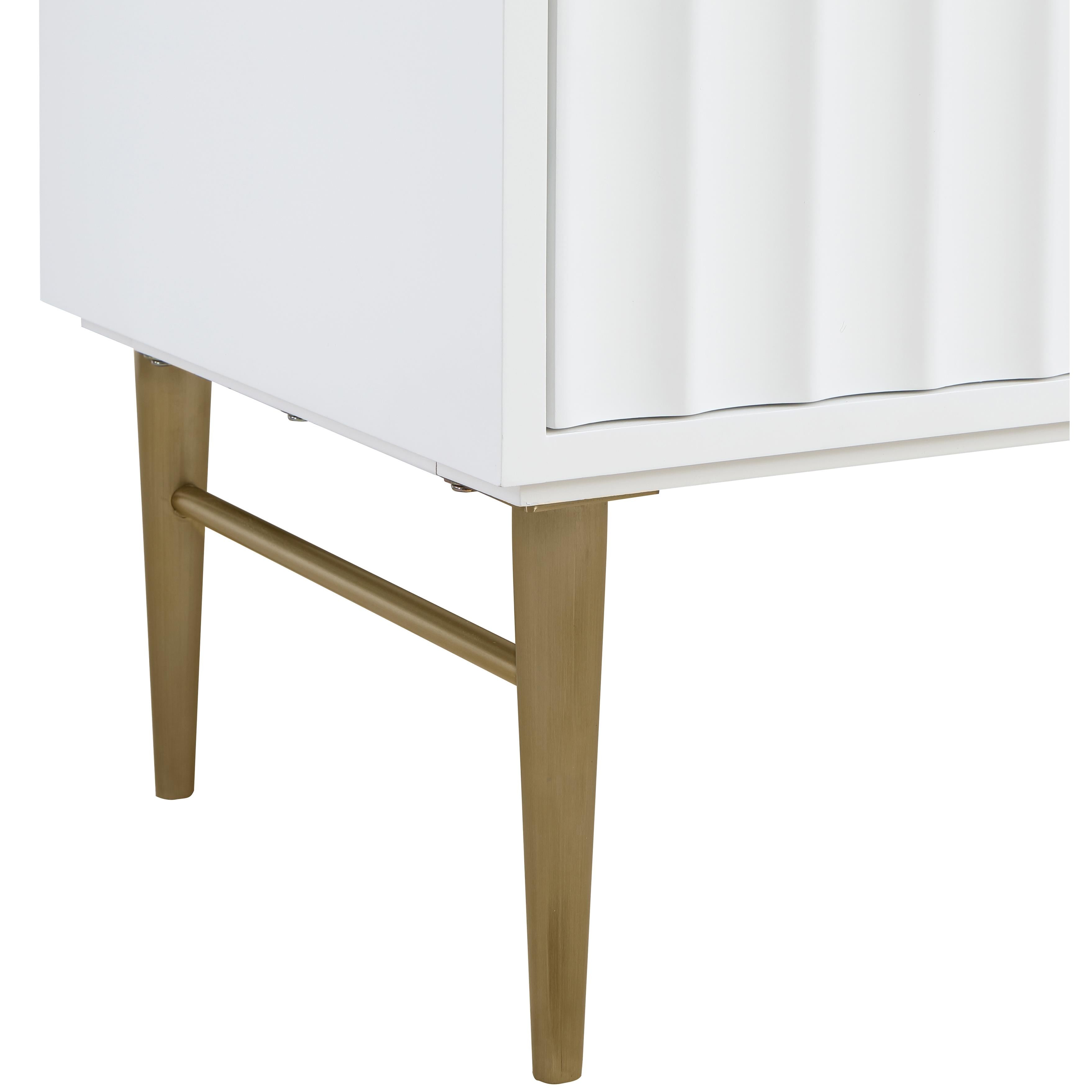 Meridian Modernist White Bathroom Vanity