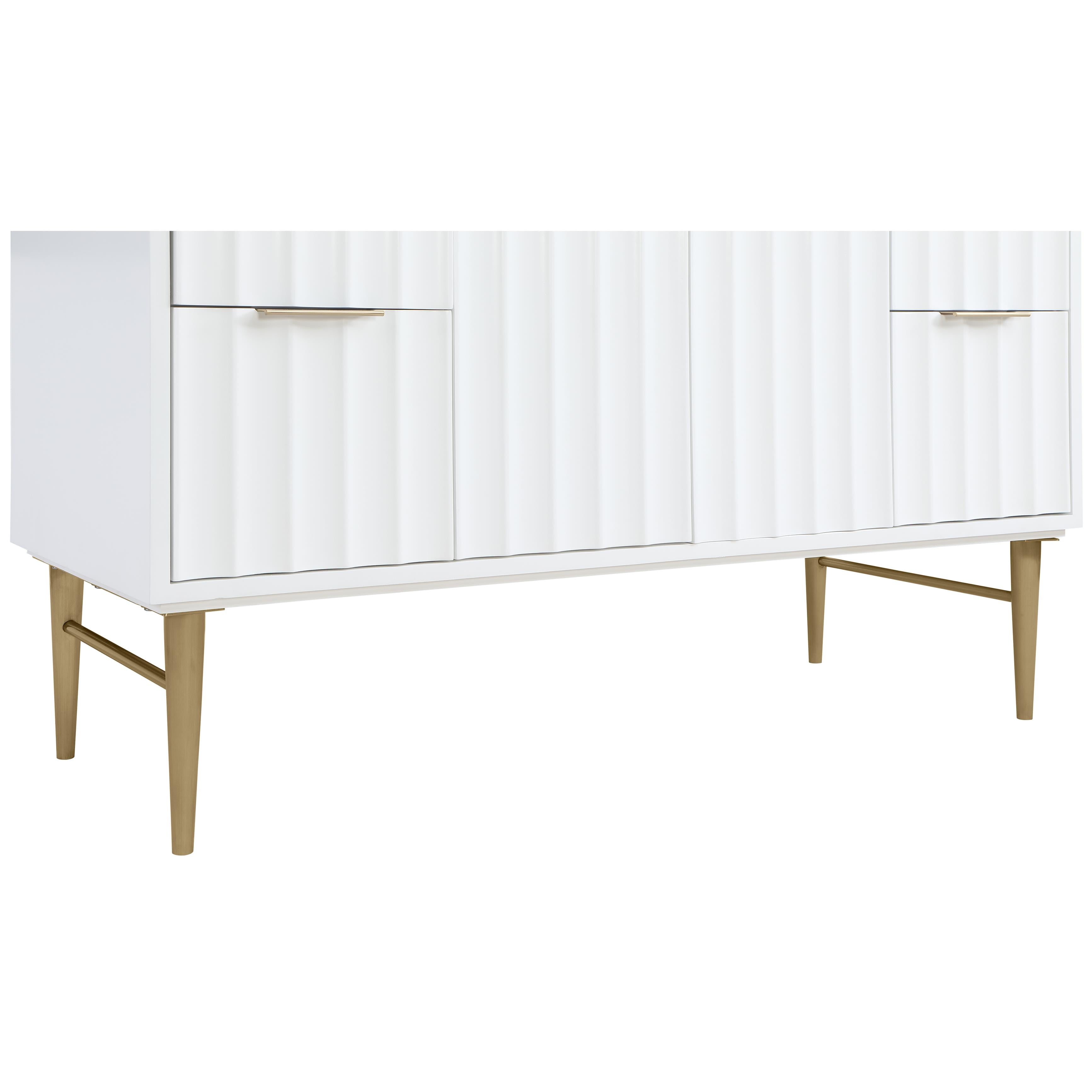 Meridian Modernist White Bathroom Vanity