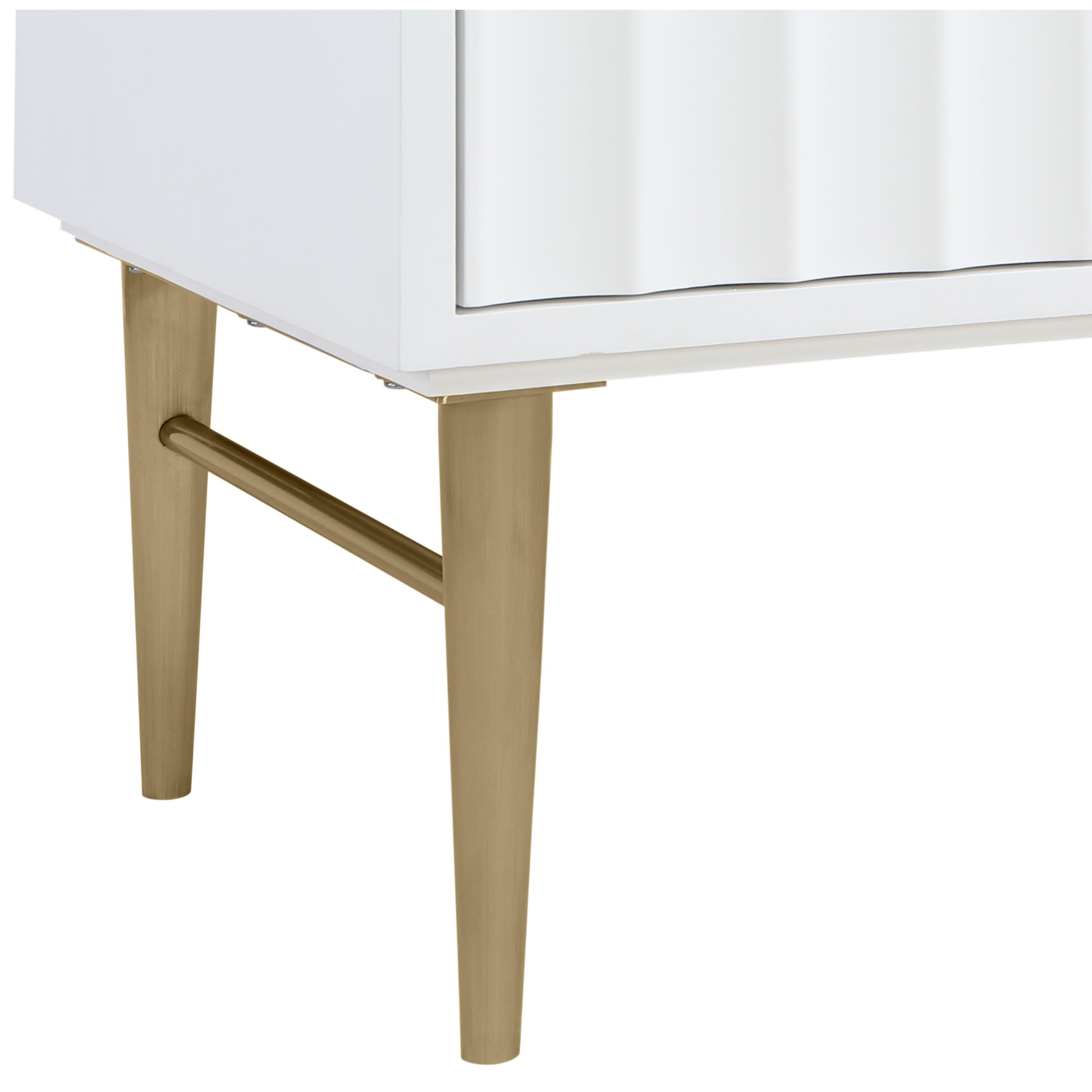 Meridian Modernist White Bathroom Vanity