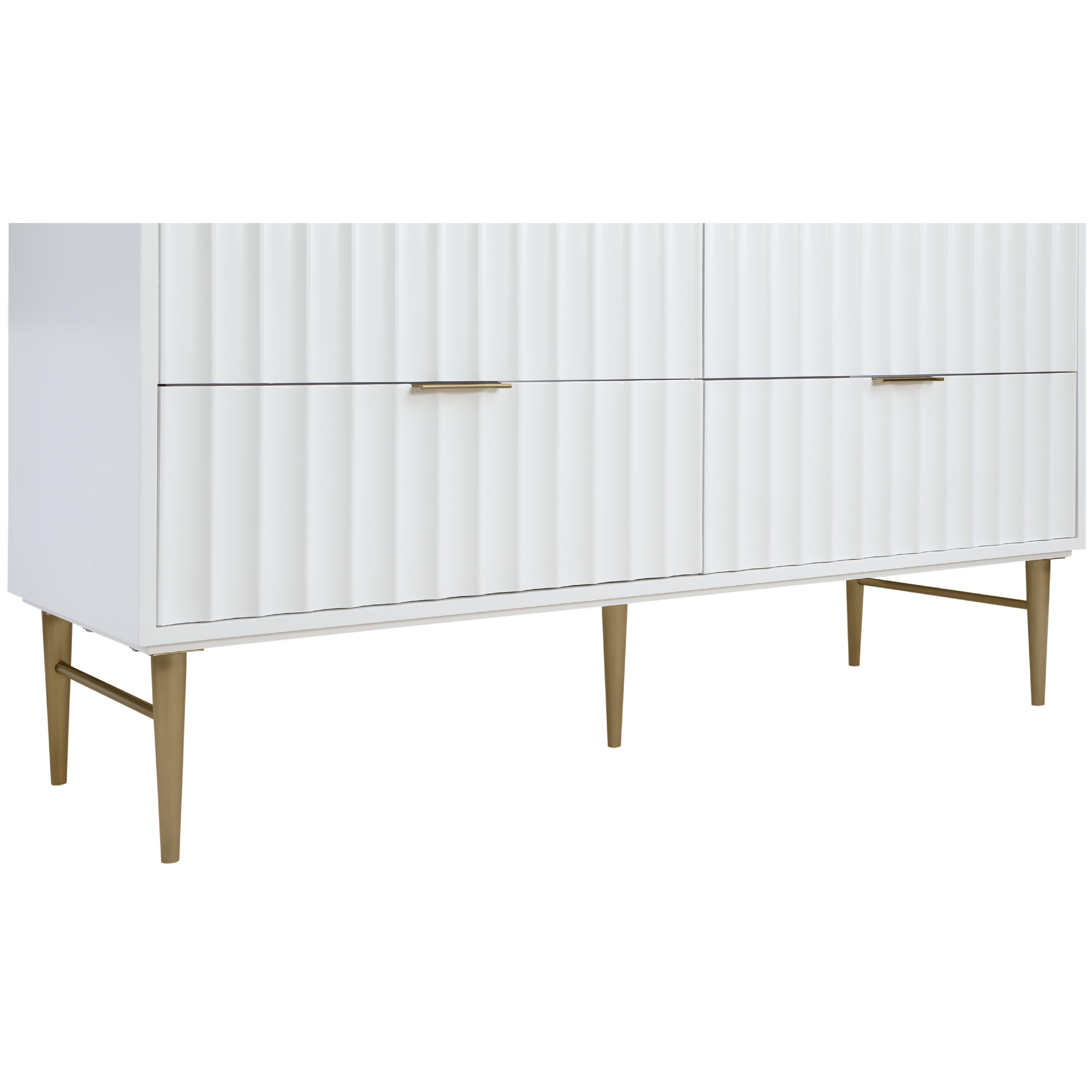 Meridian Modernist White Bathroom Vanity