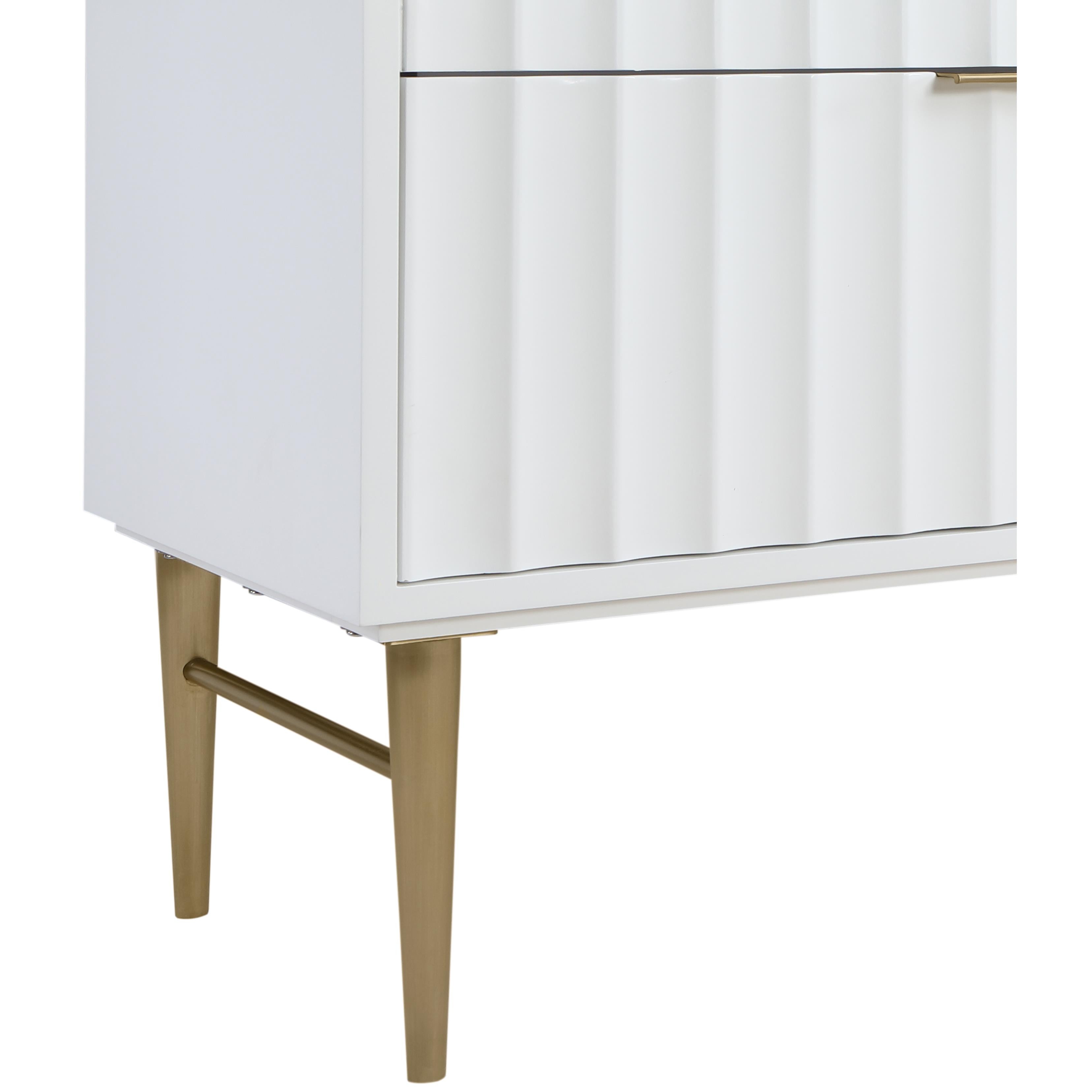 Meridian Modernist White Bathroom Vanity