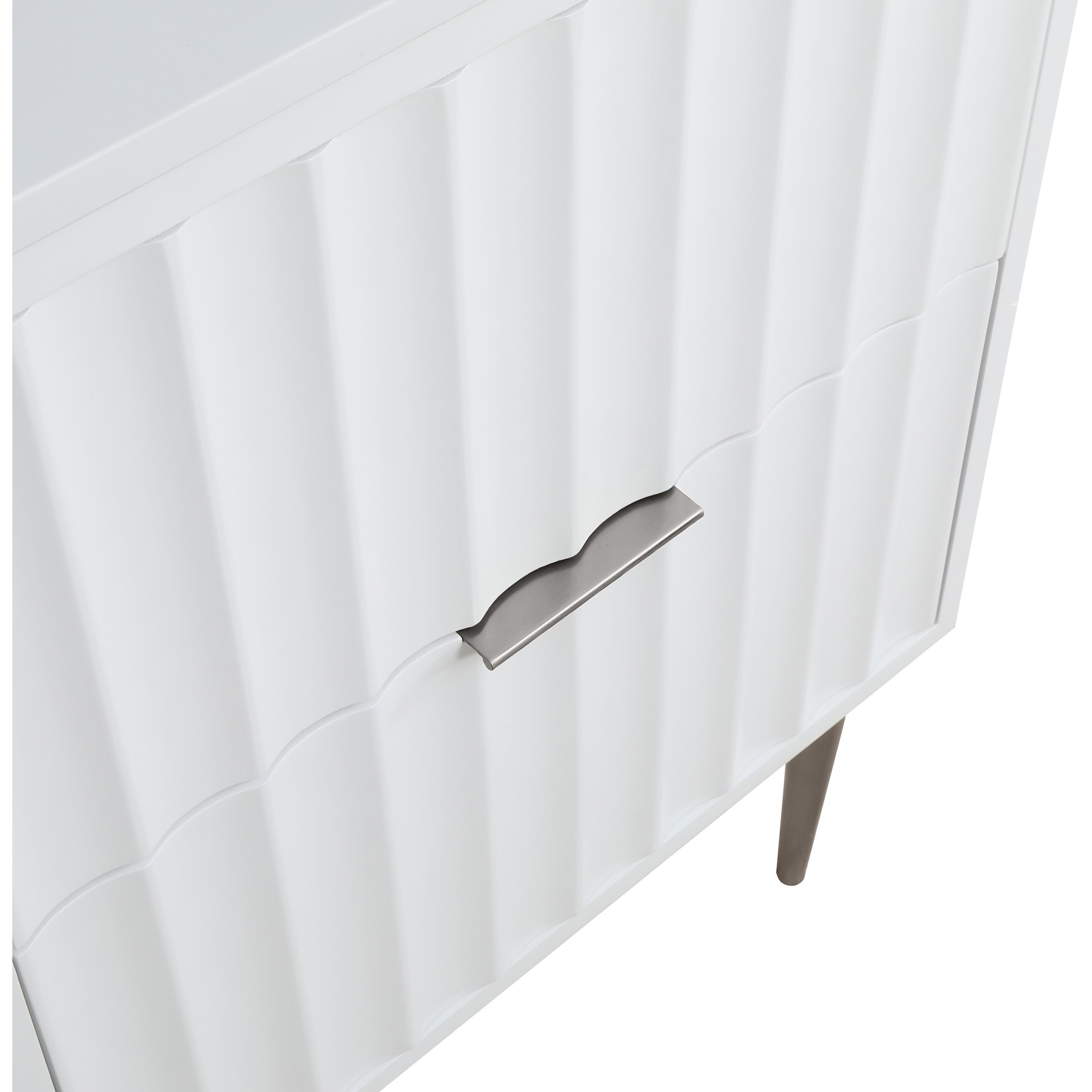 Meridian Modernist White Bathroom Vanity