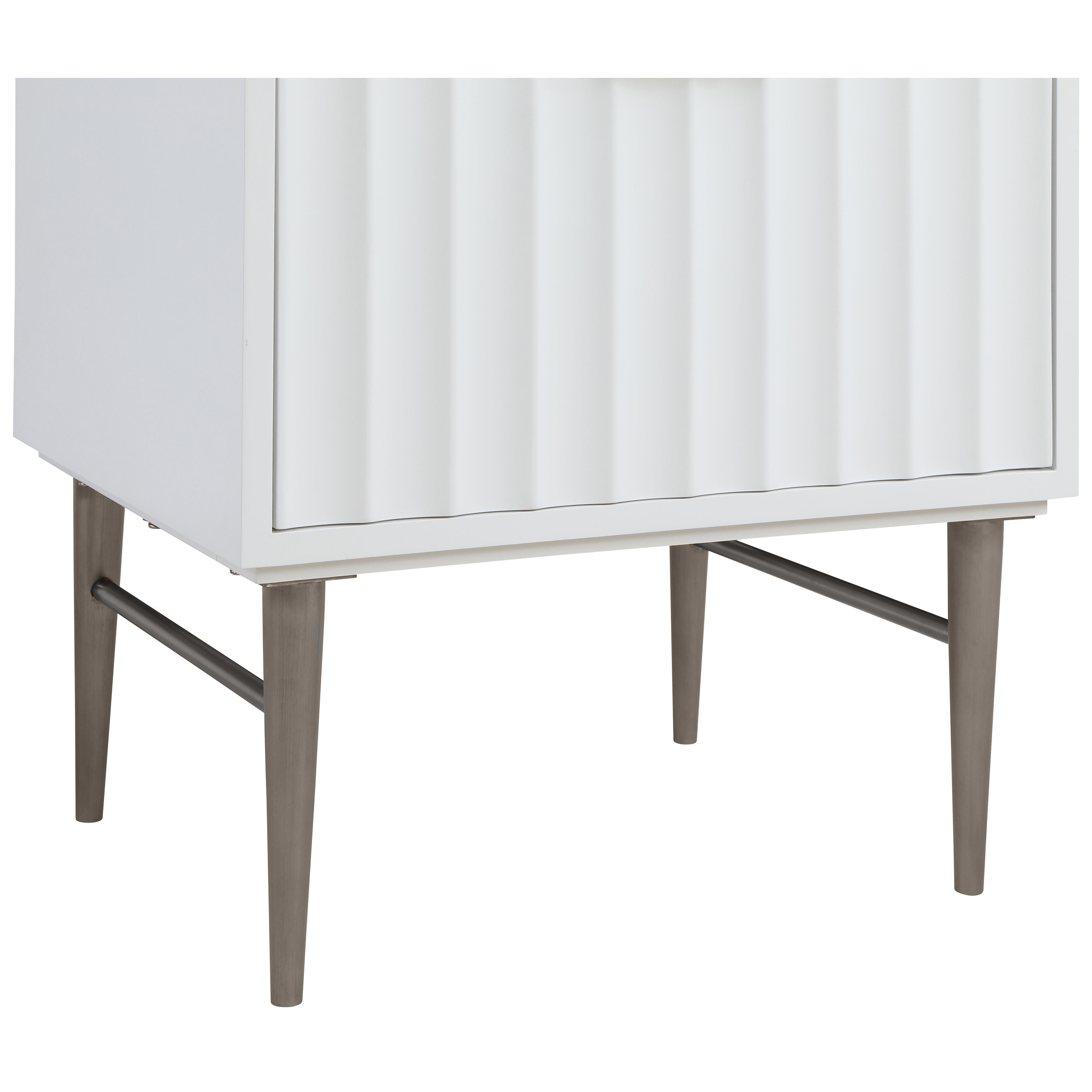 Meridian Modernist White Bathroom Vanity