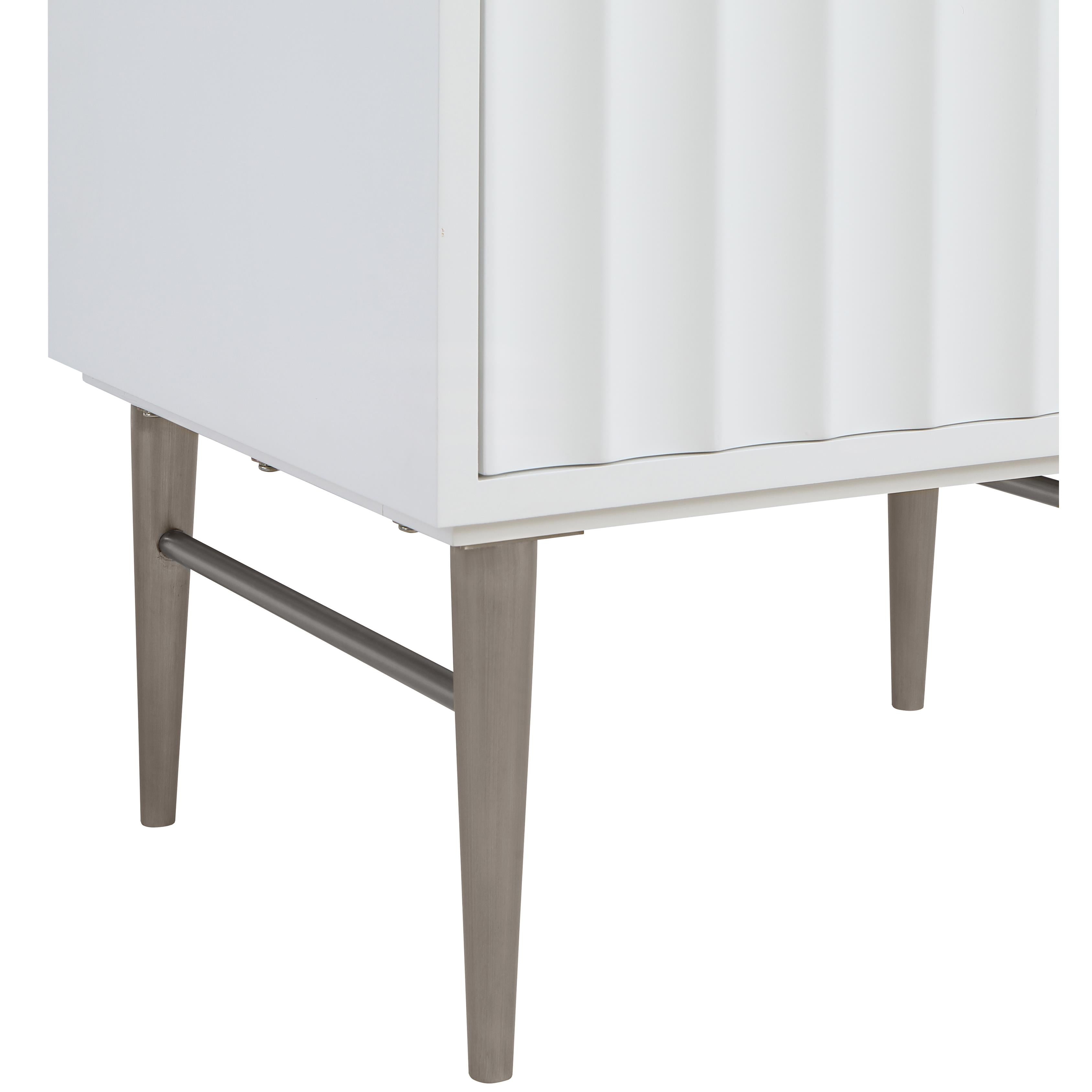 Meridian Modernist White Bathroom Vanity