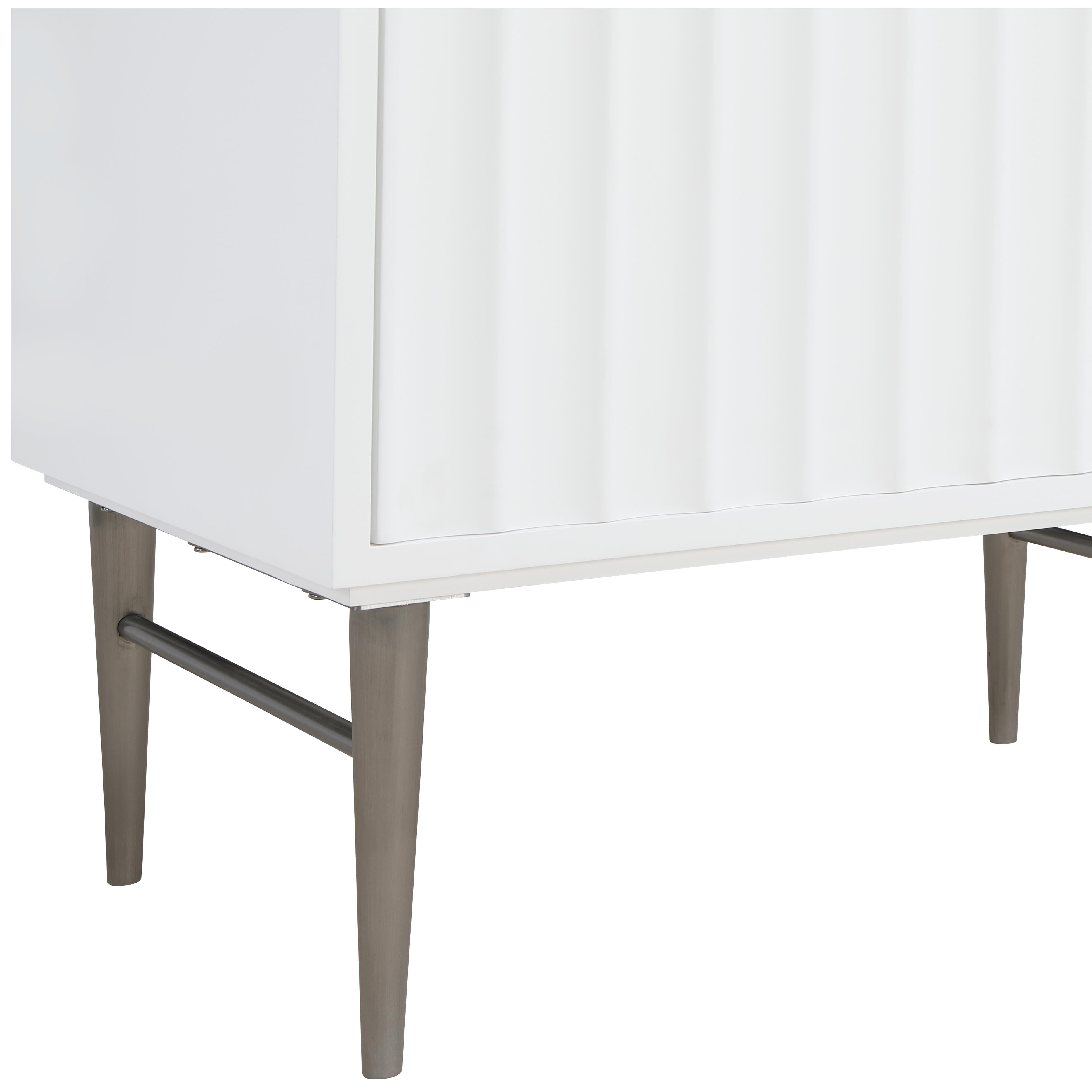 Meridian Modernist White Bathroom Vanity
